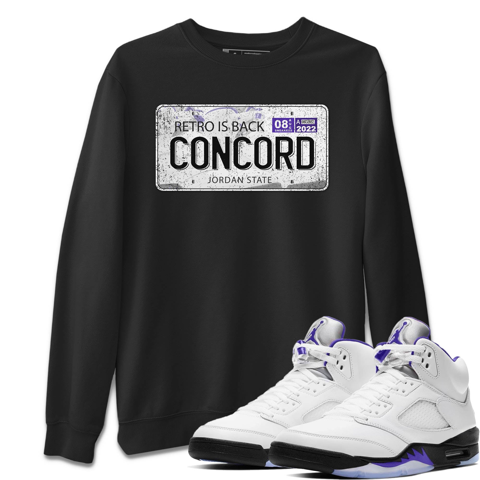 Jordan Plate Unisex Tops - Air Jordan 5 Concord