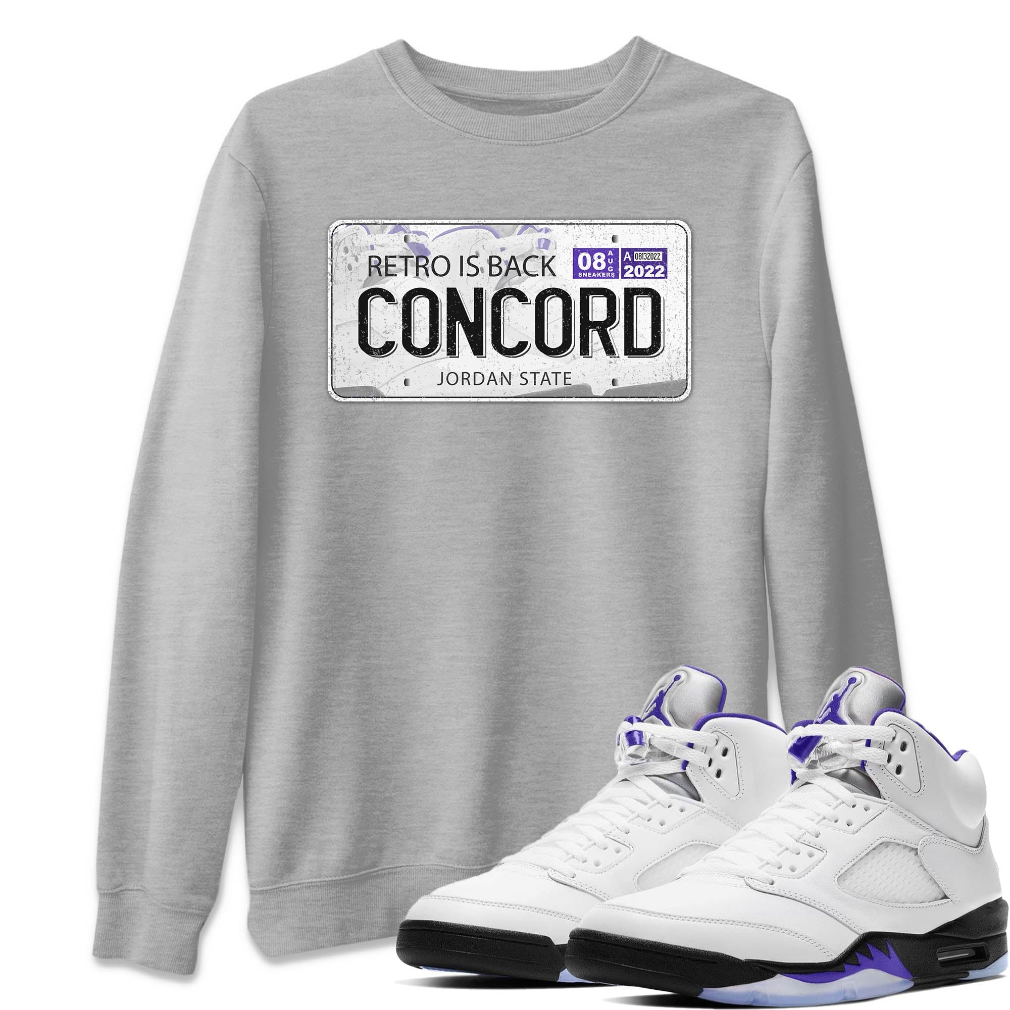 Jordan Plate Unisex Tops - Air Jordan 5 Concord