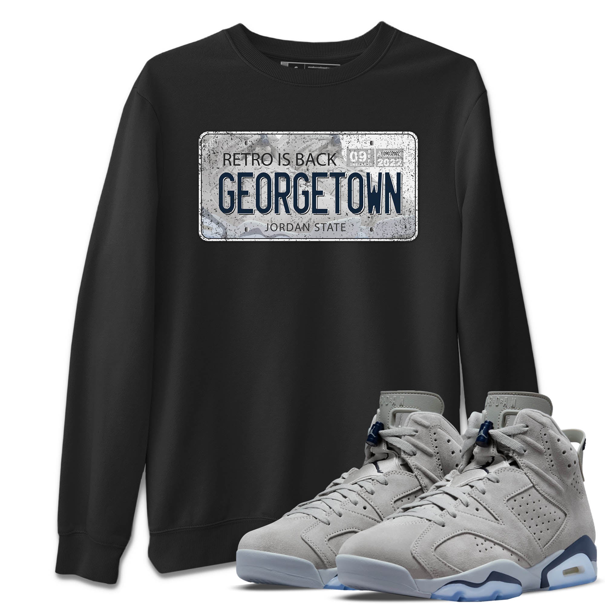 Jordan Plate Unisex Tops - Air Jordan 6 Georgetown