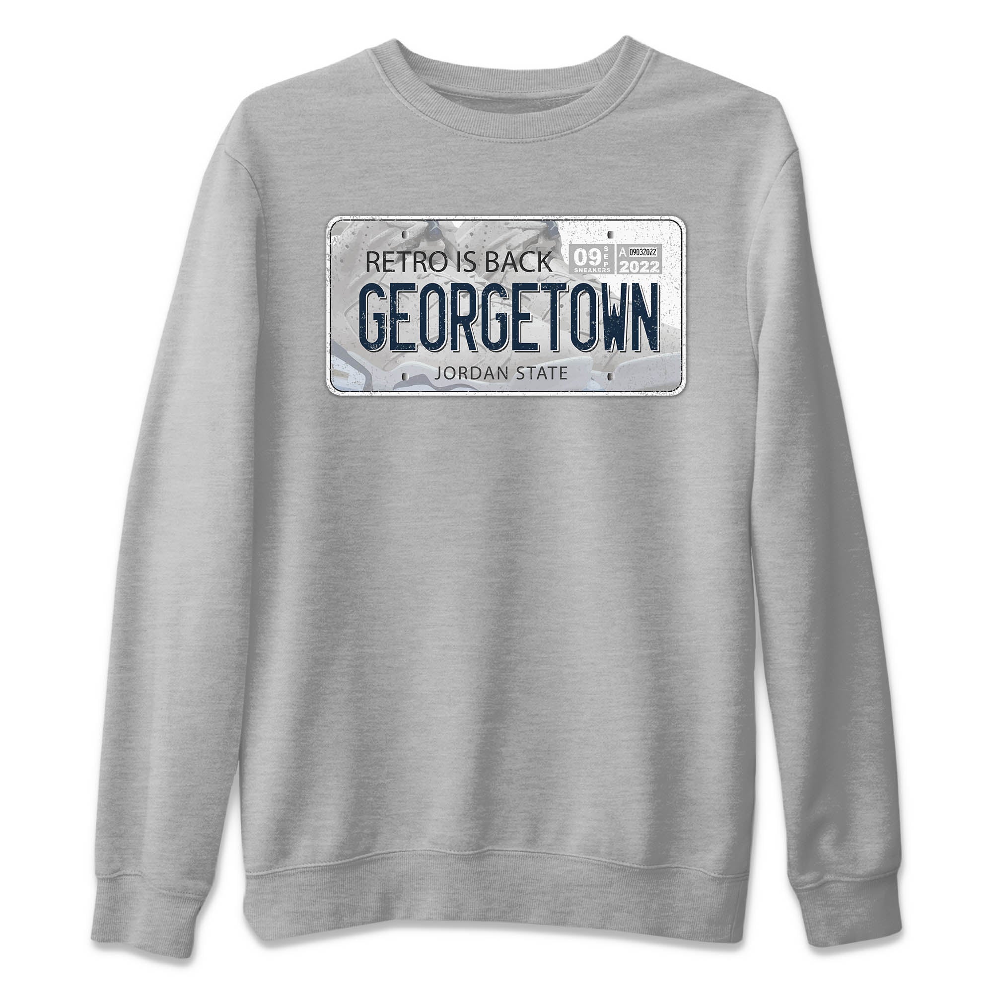 Jordan Plate Unisex Tops - Air Jordan 6 Georgetown