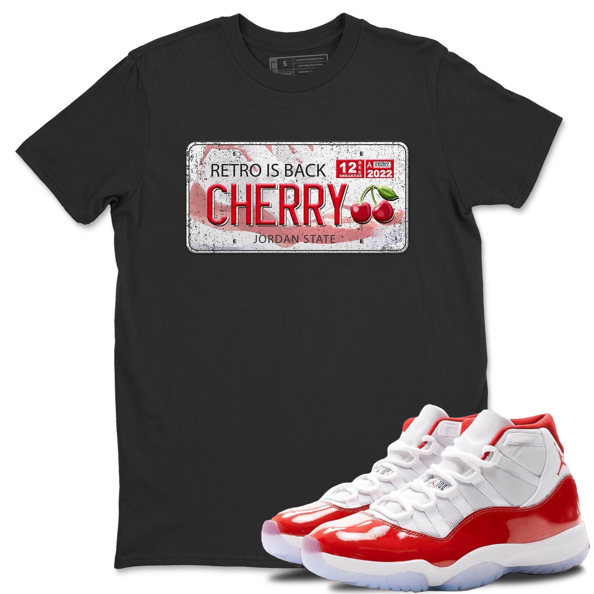 Jordan Plate Unisex Tops - Air Jordan 11 Cherry