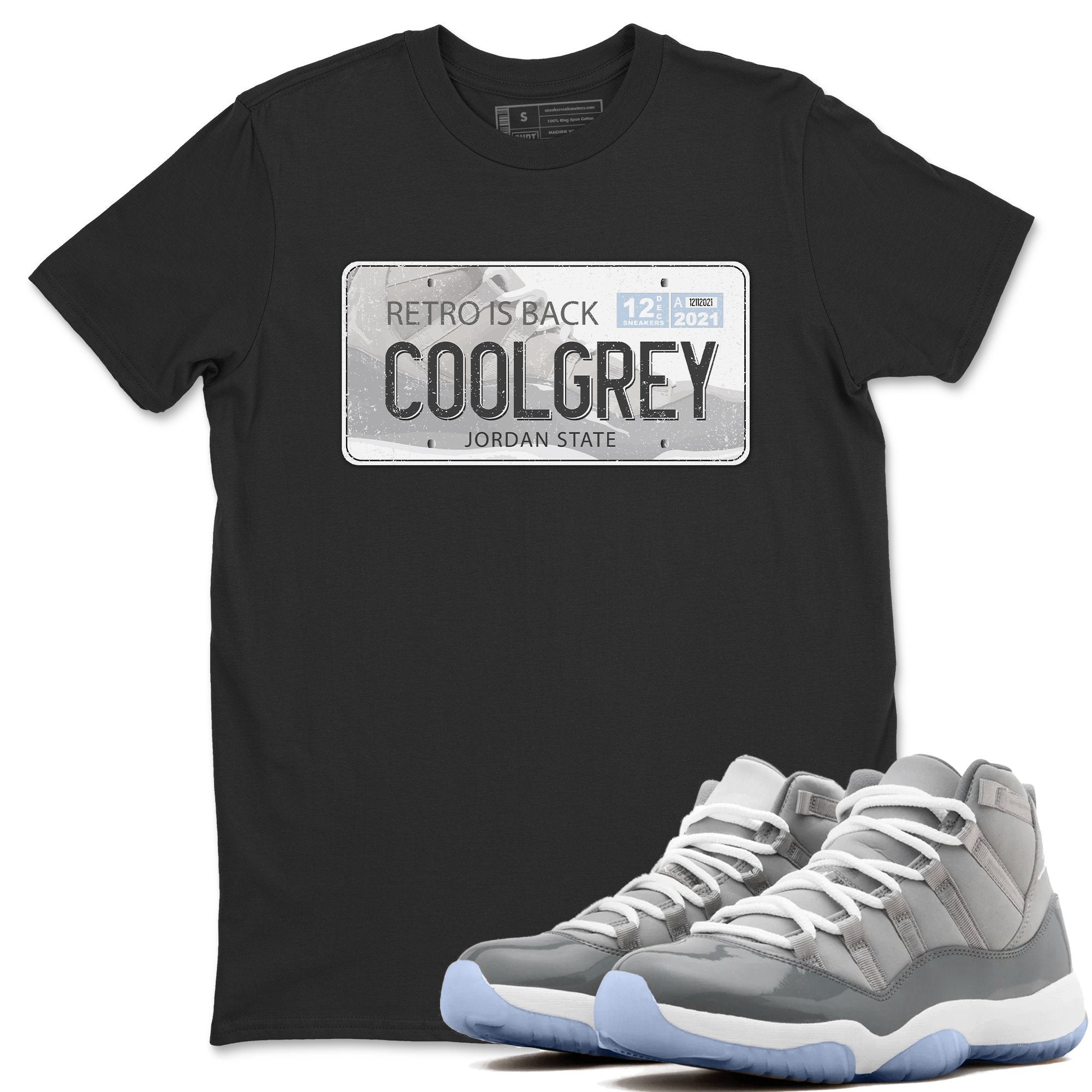Jordan Plate Unisex Tops - Air Jordan 11 Cool Grey
