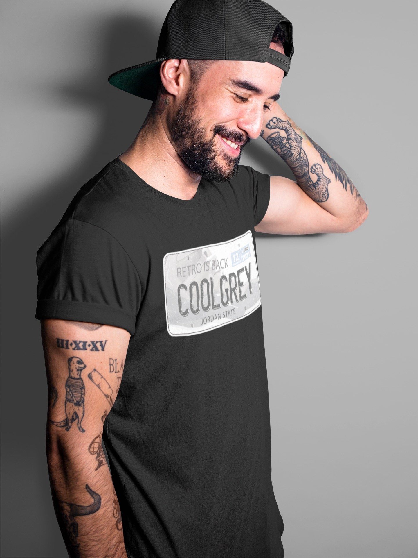Jordan Plate Unisex Tops - Air Jordan 11 Cool Grey