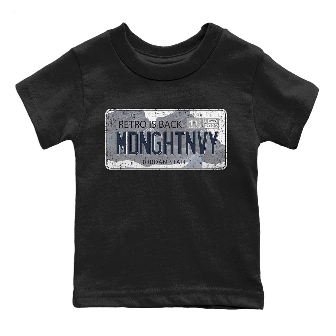Jordan Plate Kids Tops - Air Jordan 11 Midnight Navy