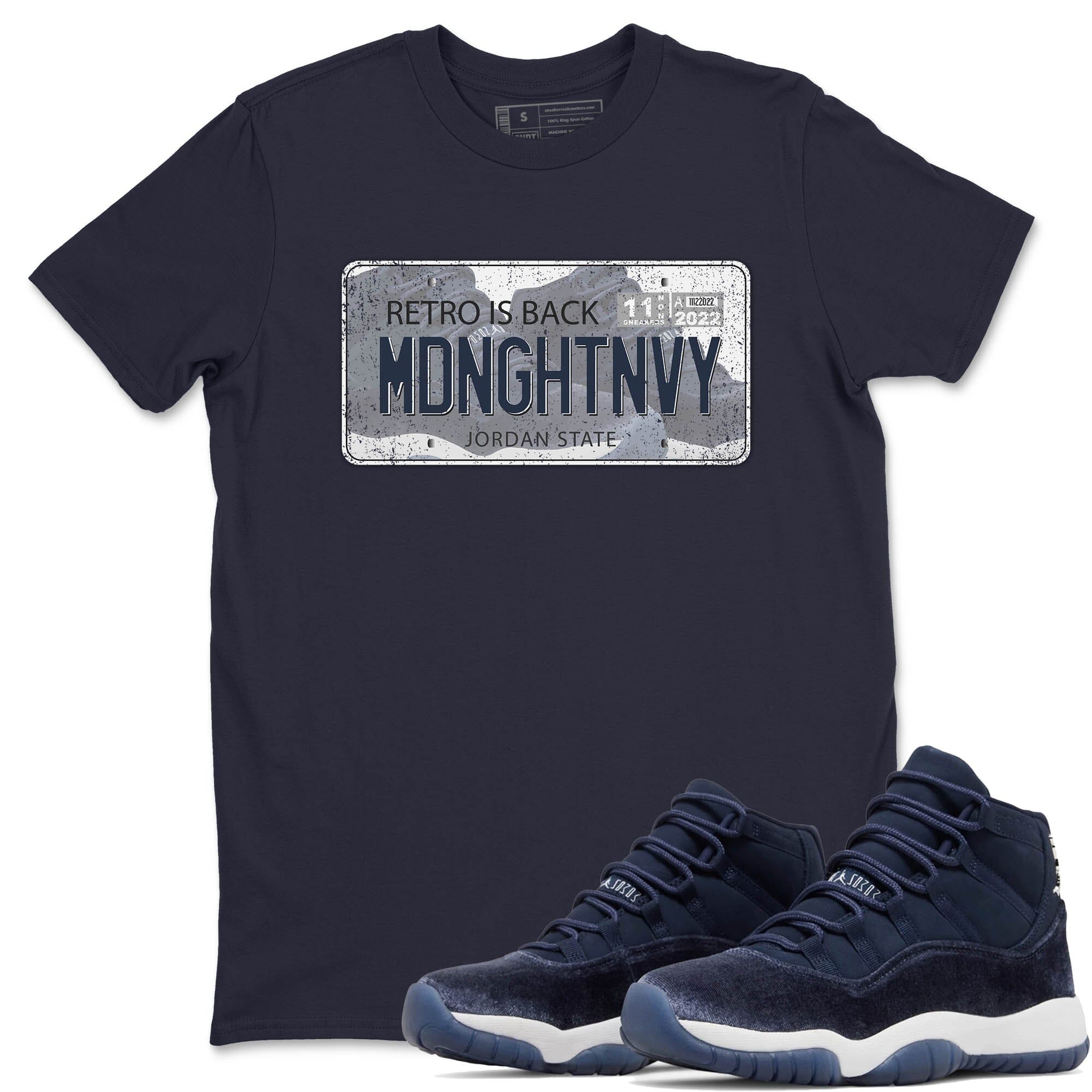 Jordan Plate Unisex Tops - Air Jordan 11 Midnight Navy