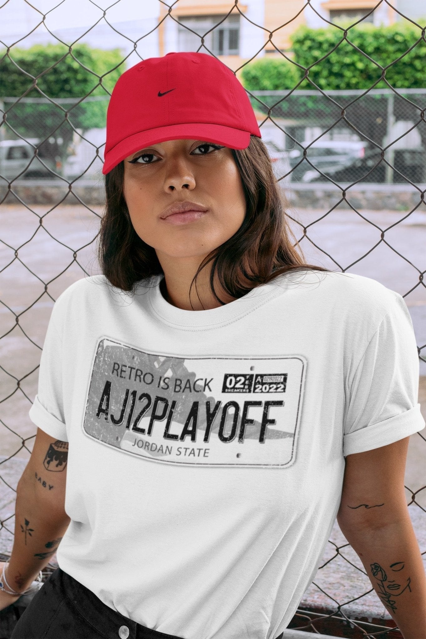 Jordan Plate Unisex Tops - Air Jordan 12 Playoffs