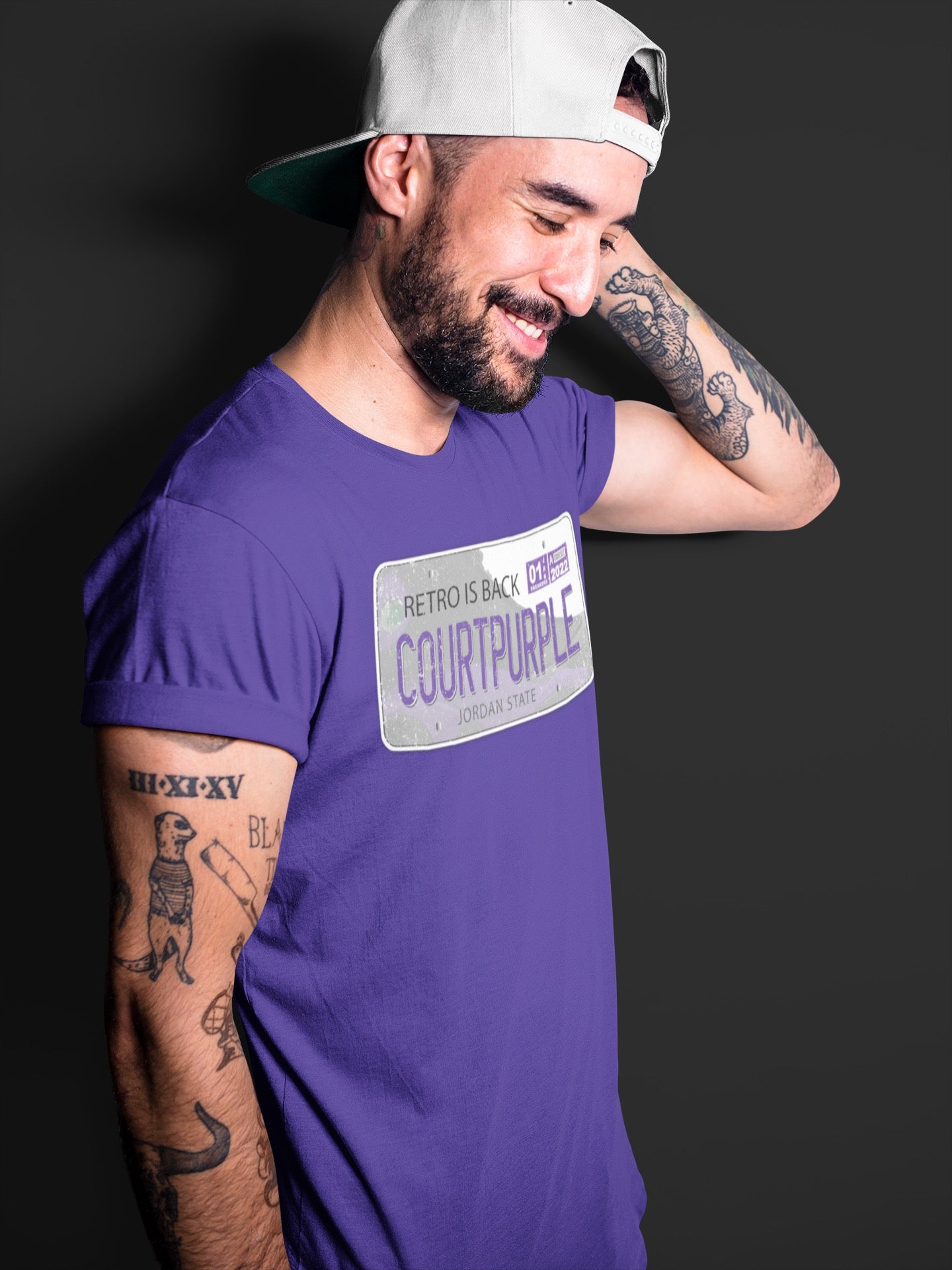 Jordan Plate Unisex Tops - Air Jordan 13 Court Purple