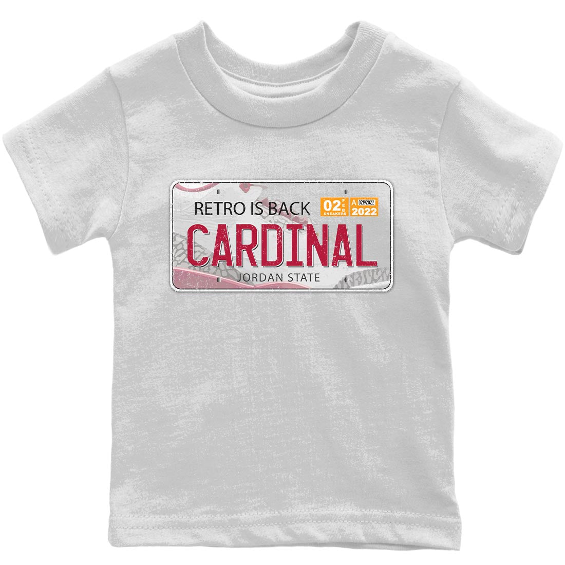 Jordan Plate Kids Tops - Air Jordan 3 Cardinal