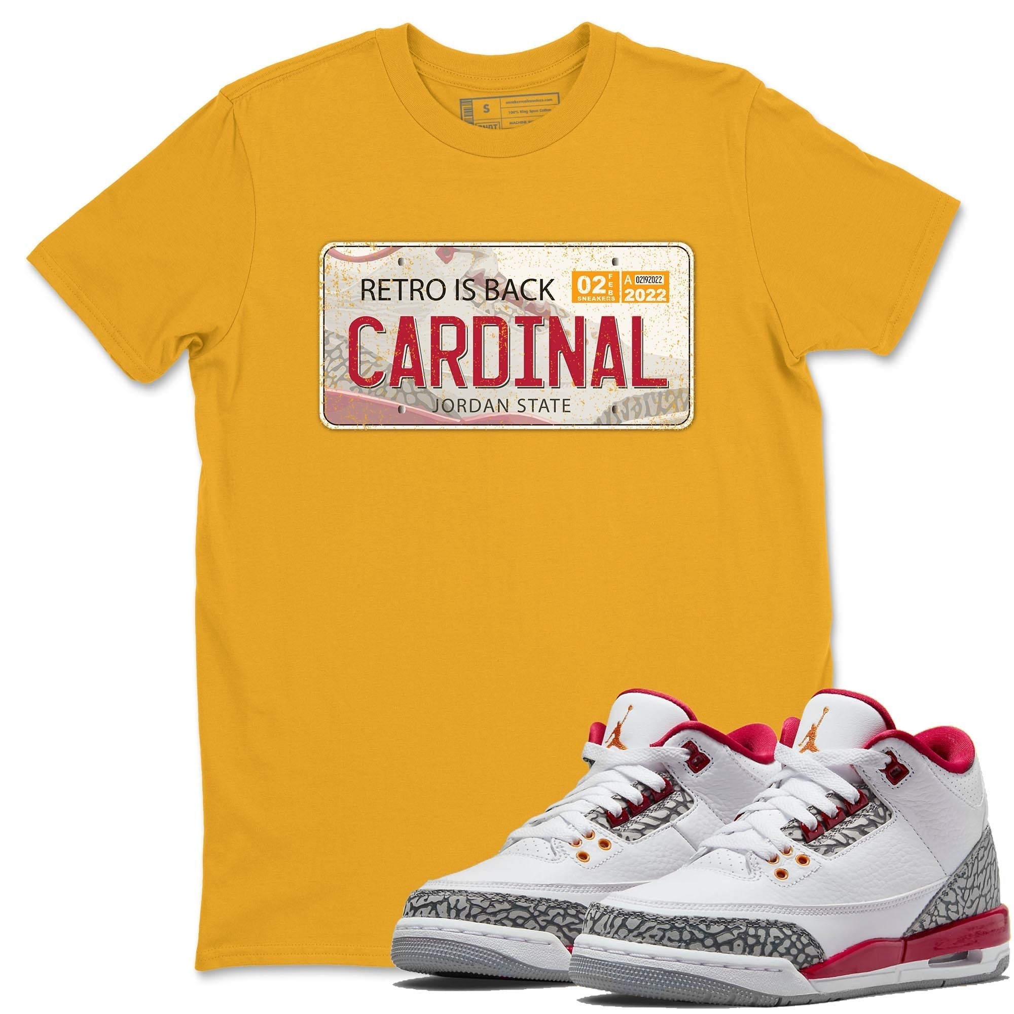 Jordan Plate Unisex Tops - Air Jordan 3 Cardinal