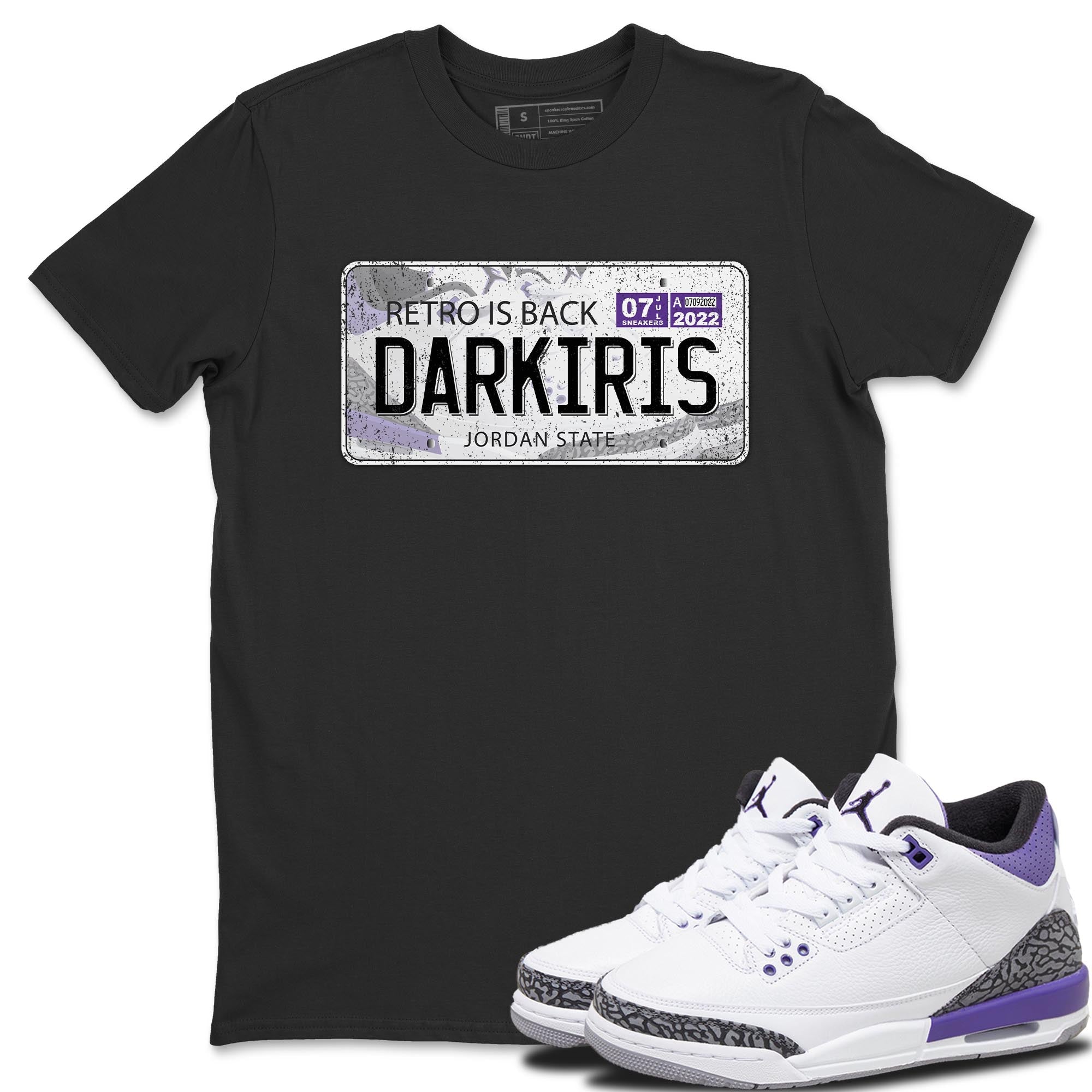 Jordan Plate Unisex Tops - Air Jordan 3 Dark Iris