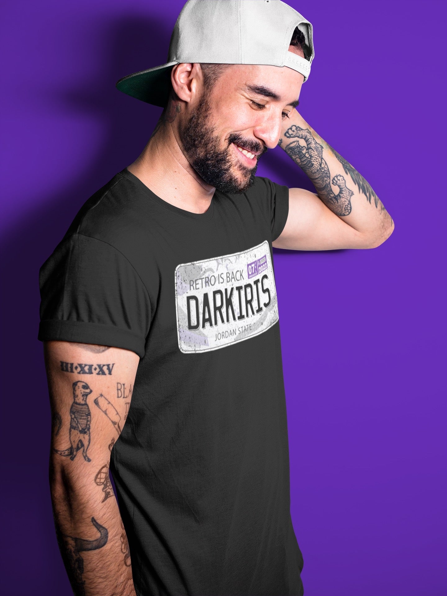 Jordan Plate Unisex Tops - Air Jordan 3 Dark Iris