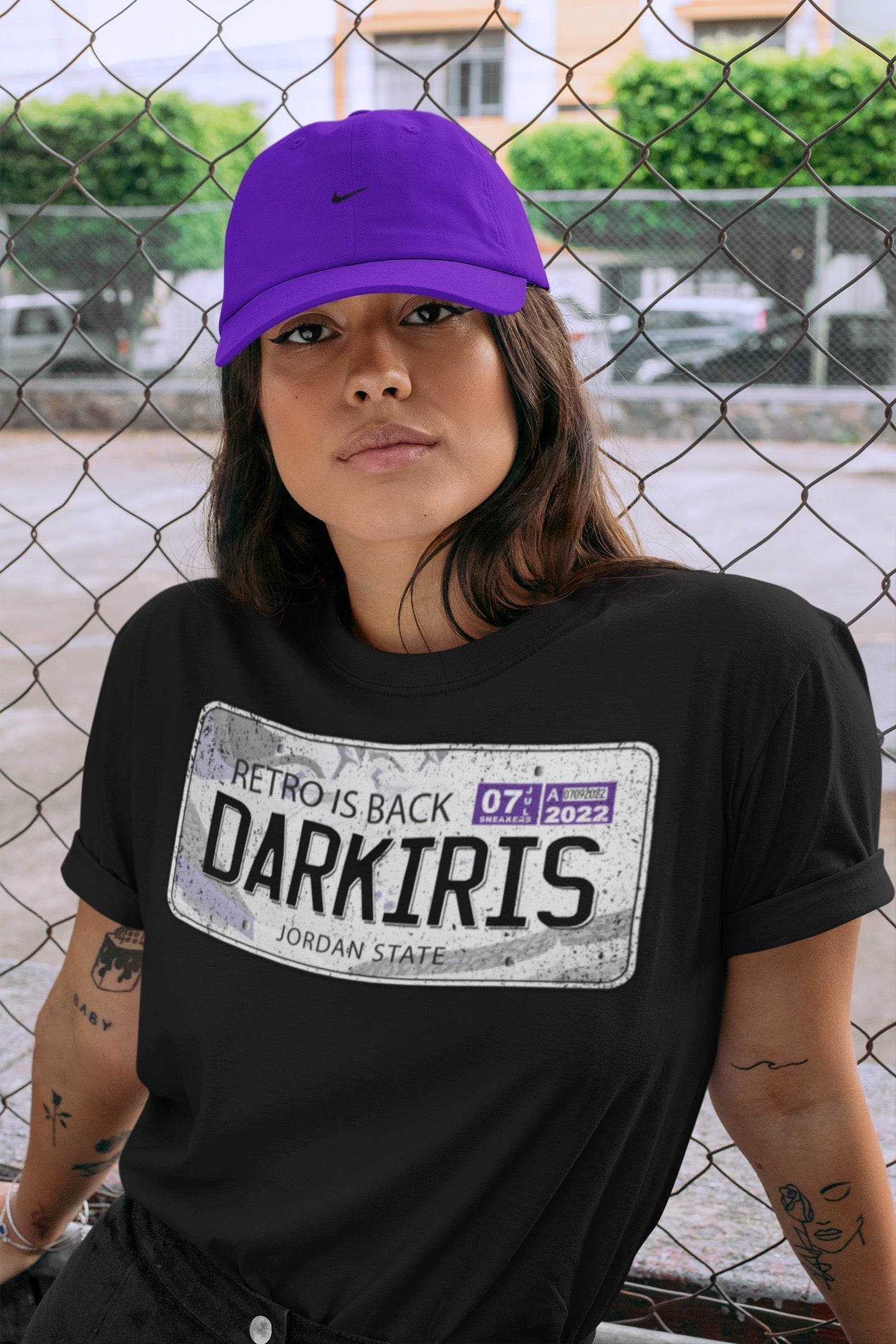 Jordan Plate Unisex Tops - Air Jordan 3 Dark Iris
