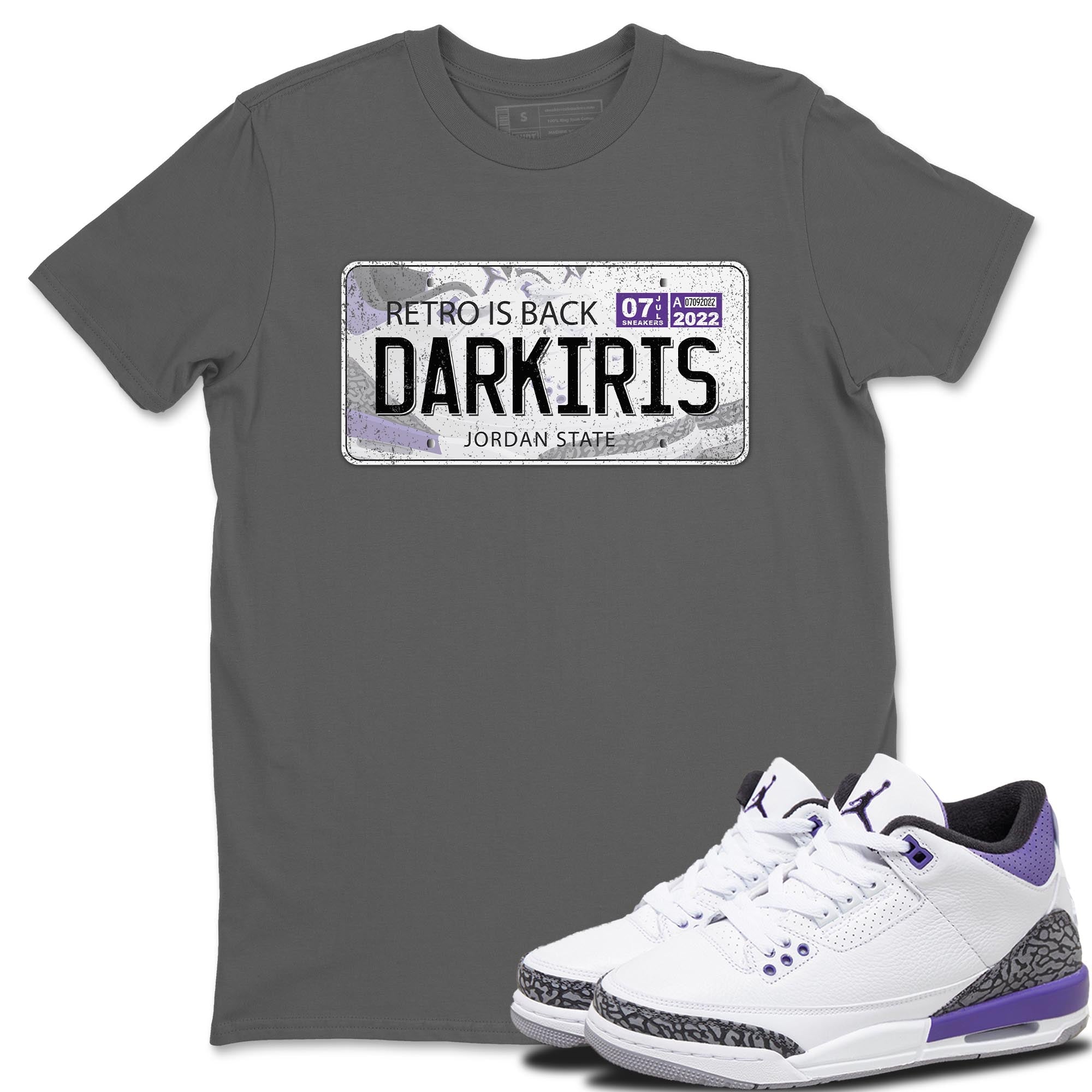 Jordan Plate Unisex Tops - Air Jordan 3 Dark Iris