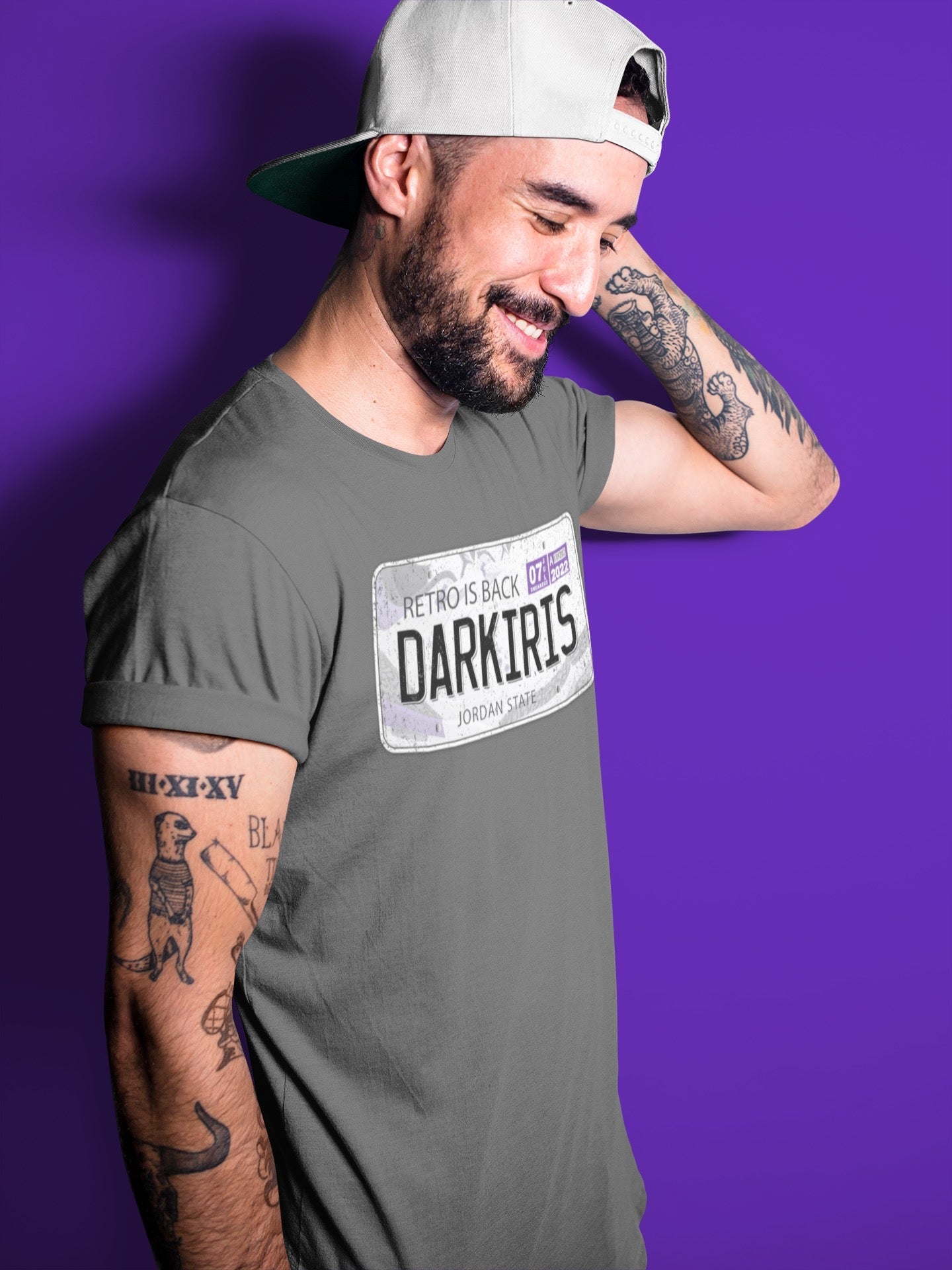 Jordan Plate Unisex Tops - Air Jordan 3 Dark Iris