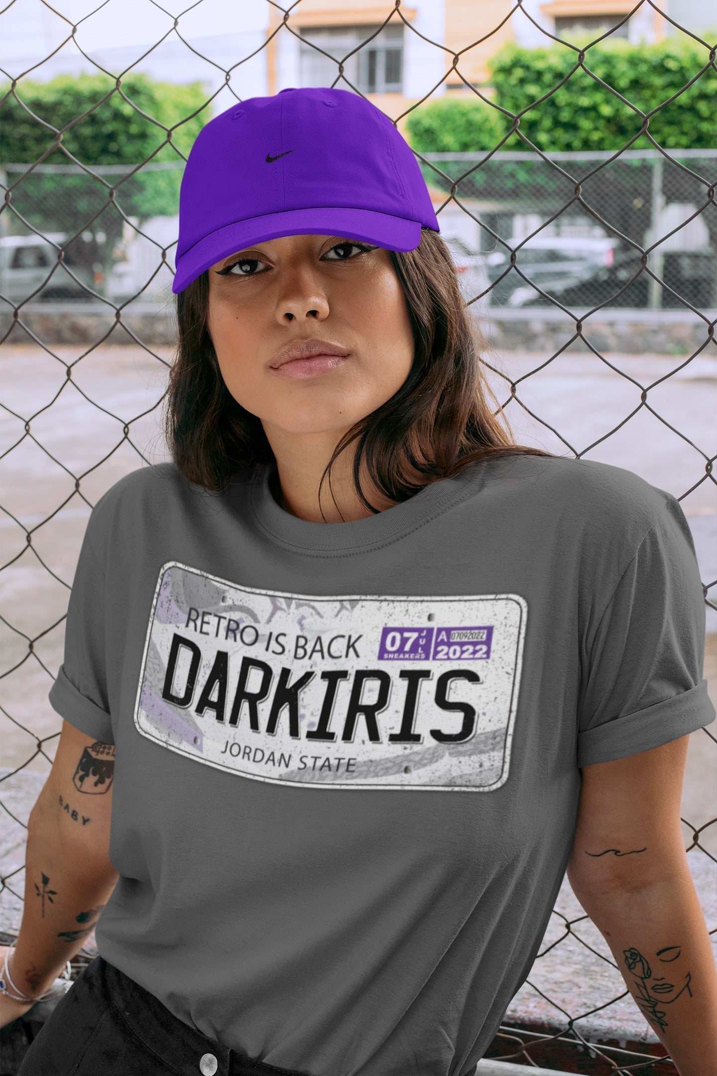 Jordan Plate Unisex Tops - Air Jordan 3 Dark Iris