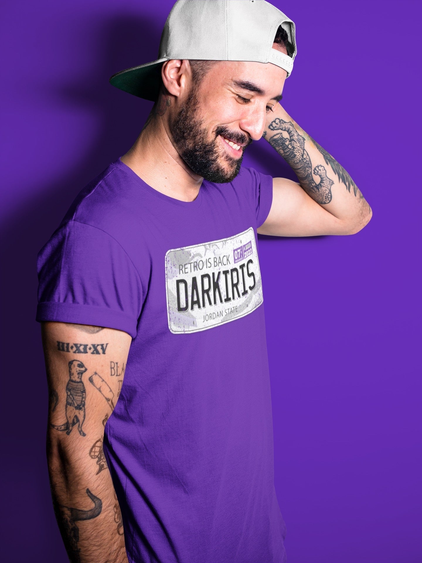 Jordan Plate Unisex Tops - Air Jordan 3 Dark Iris