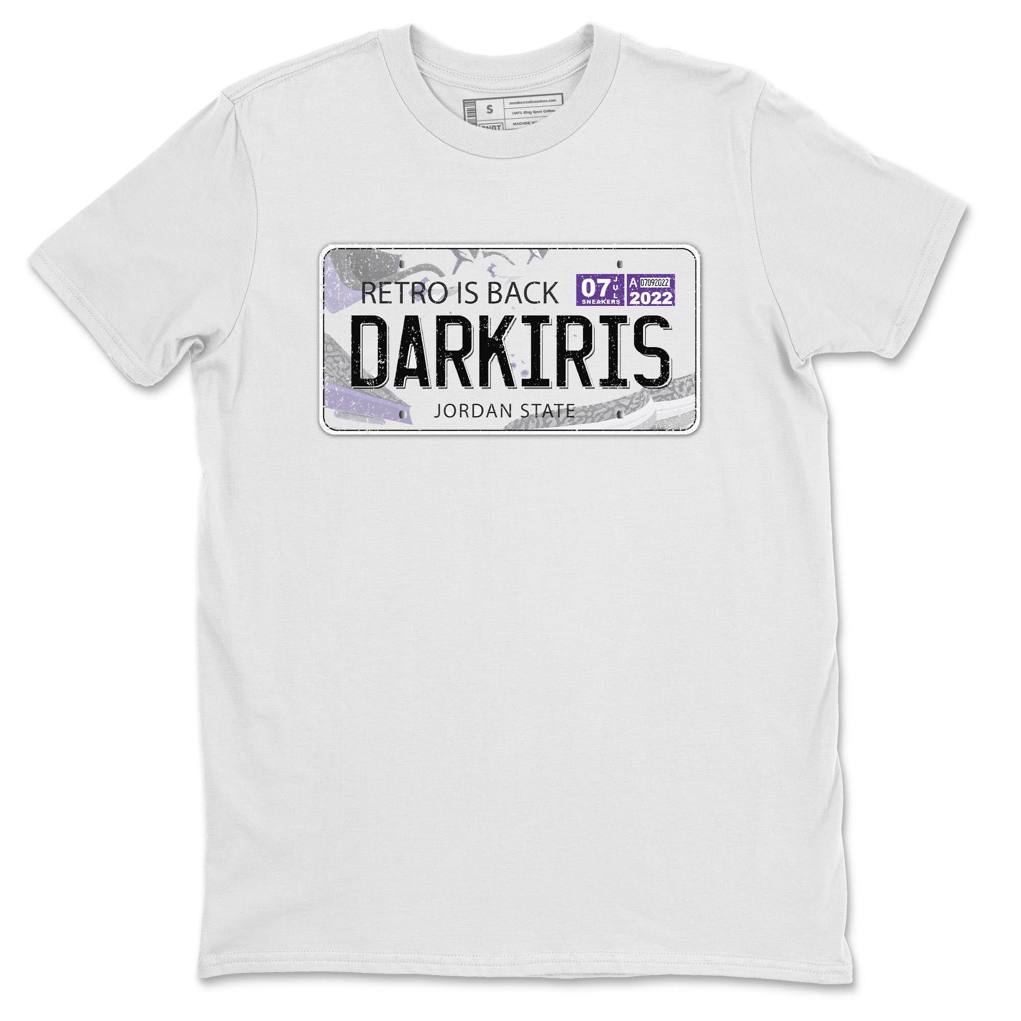 Jordan Plate Unisex Tops - Air Jordan 3 Dark Iris