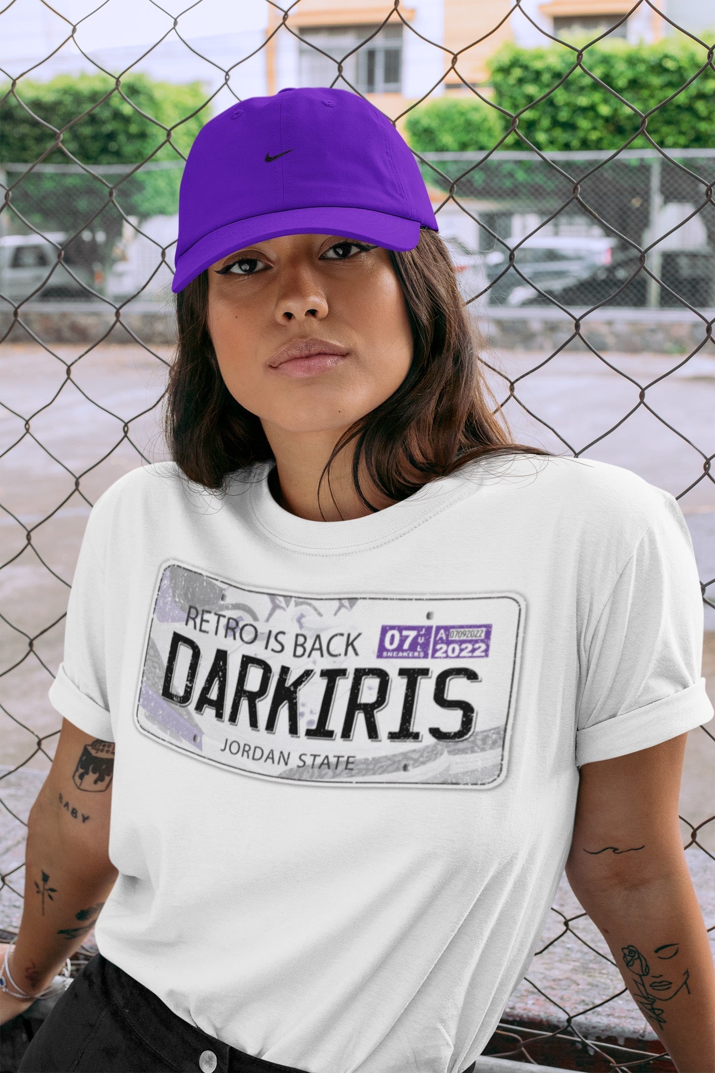 Jordan Plate Unisex Tops - Air Jordan 3 Dark Iris