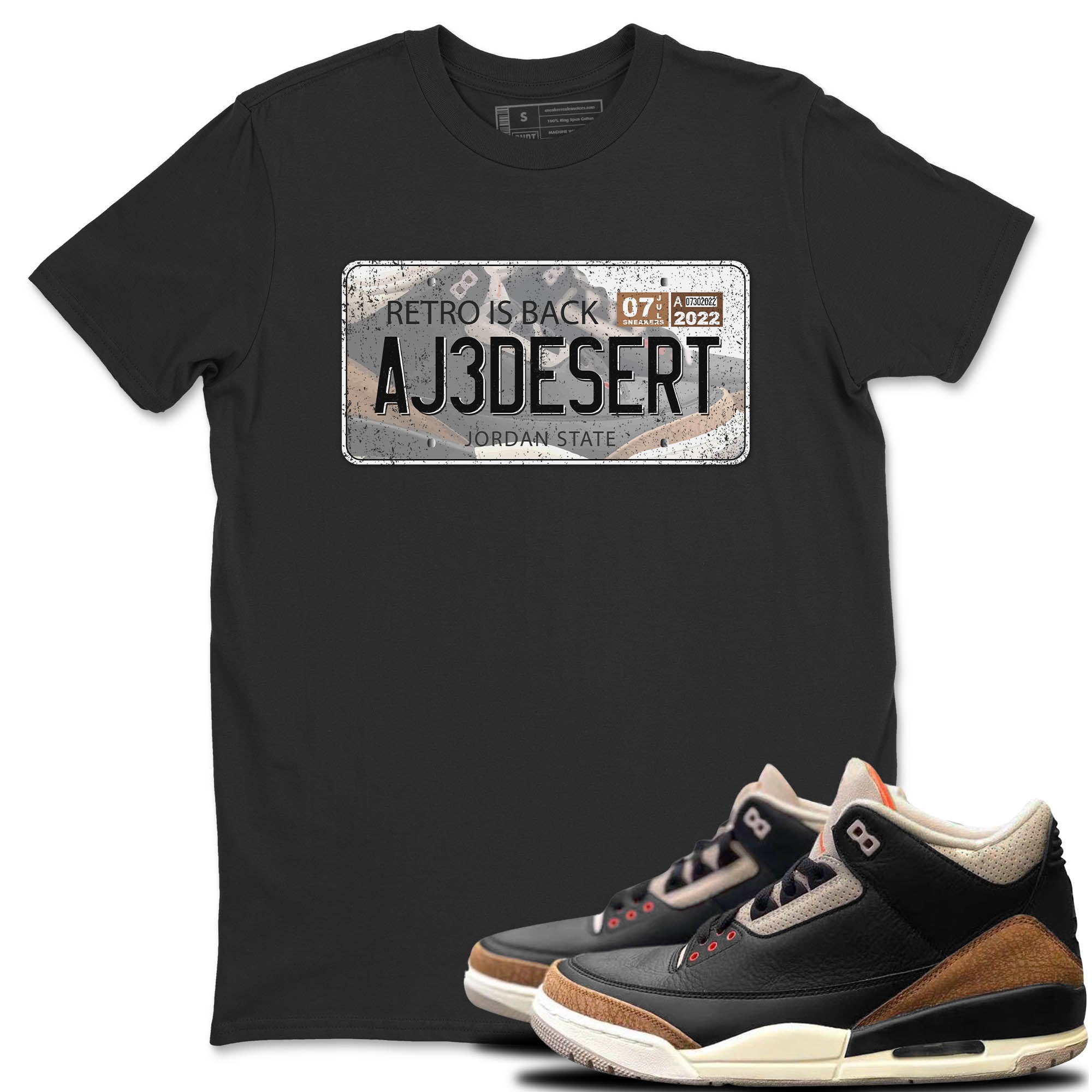 Jordan Plate Unisex Tops - Air Jordan 3 Desert Elephant