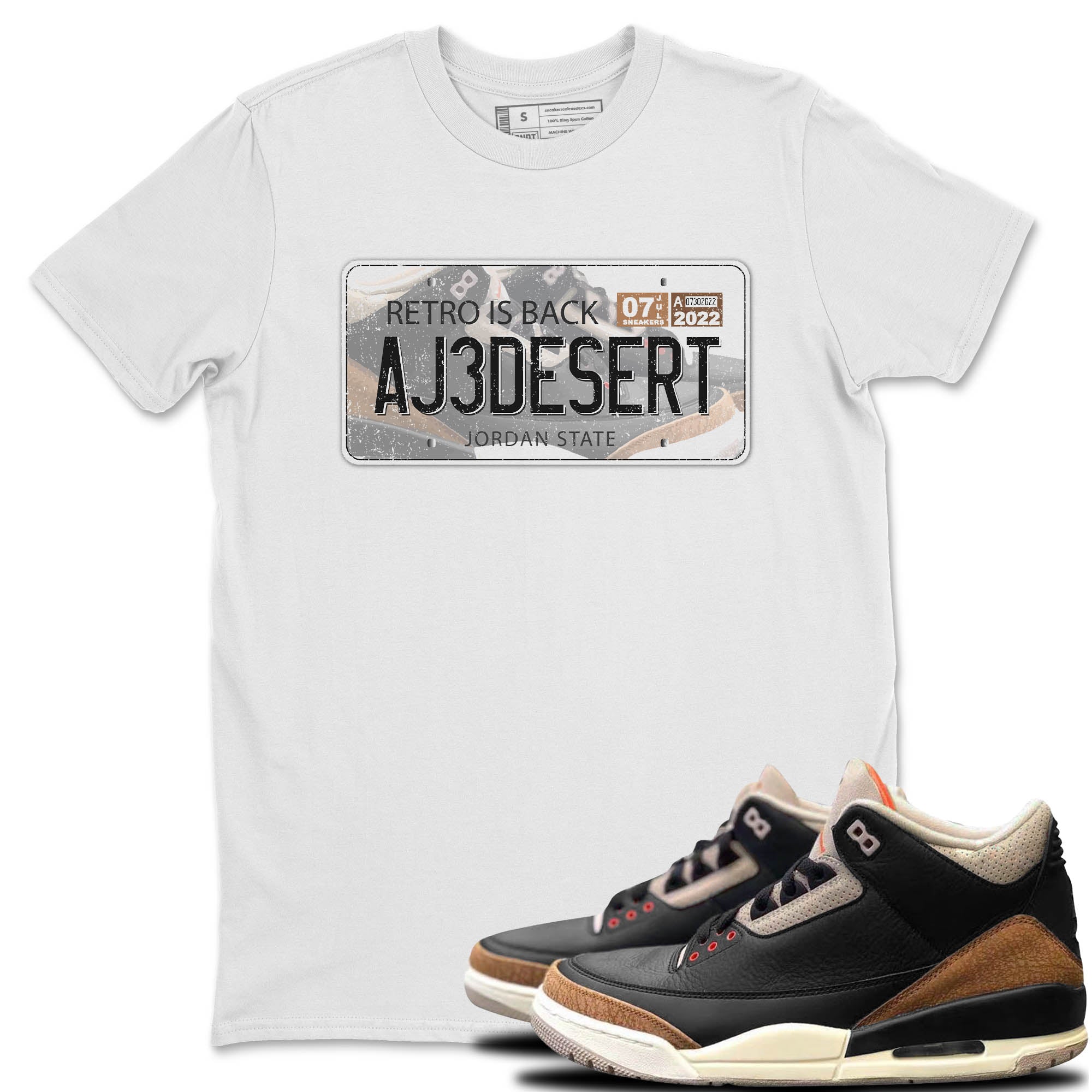 Jordan Plate Unisex Tops - Air Jordan 3 Desert Elephant