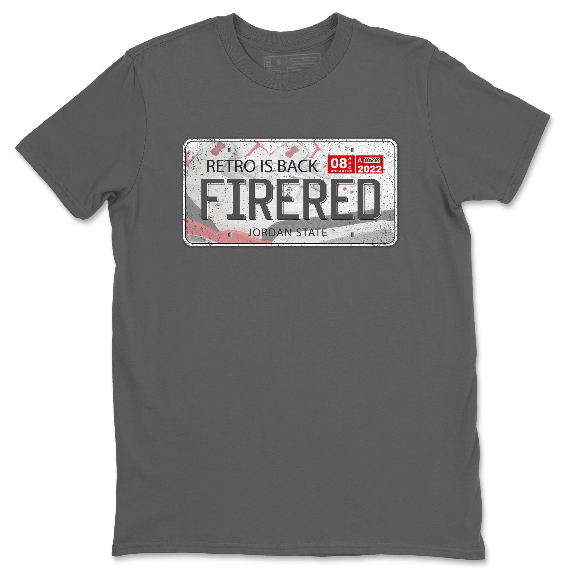 Jordan Plate Unisex Tops - Air Jordan 3 Fire Red