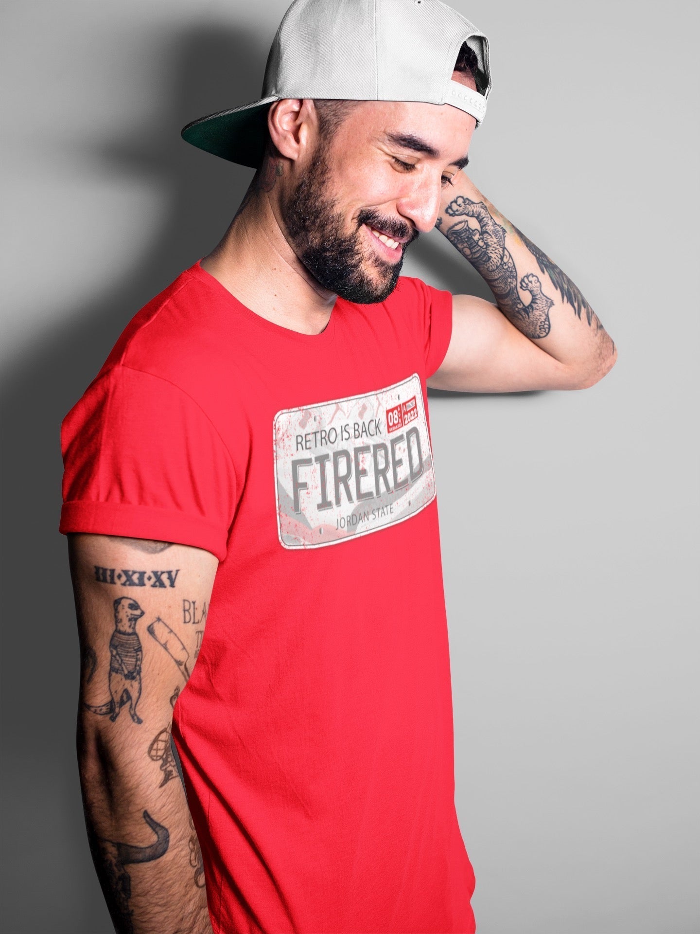 Jordan Plate Unisex Tops - Air Jordan 3 Fire Red