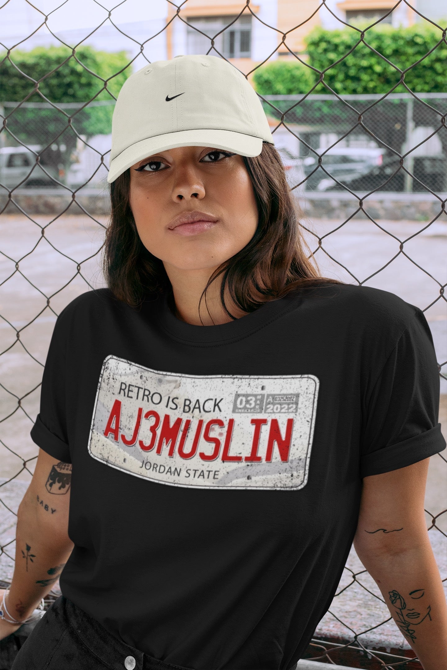 Jordan Plate Unisex Tops - Air Jordan 3 Muslin
