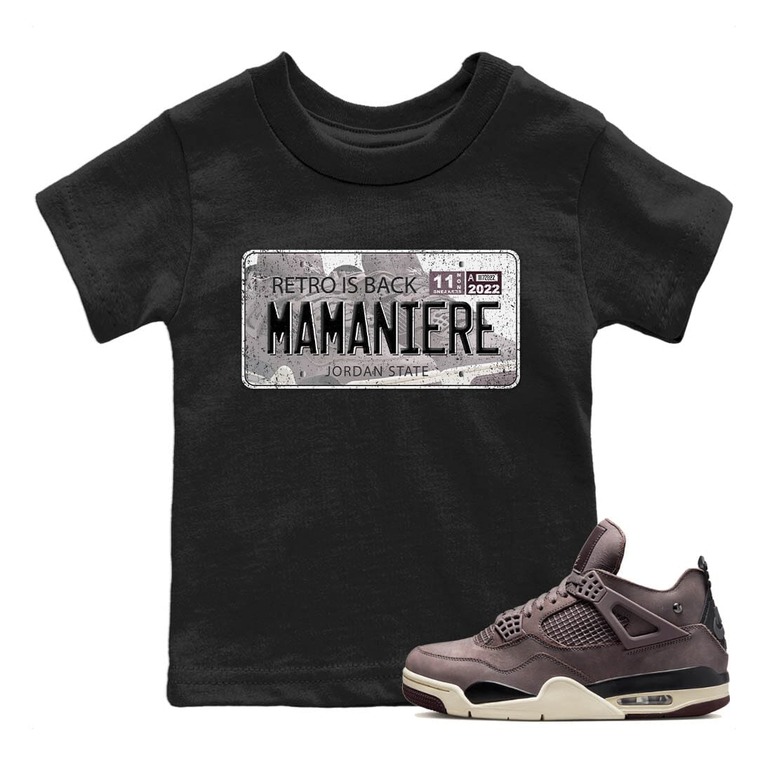 Jordan Plate Kids Tops - Air Jordan 4 A Ma Maniere