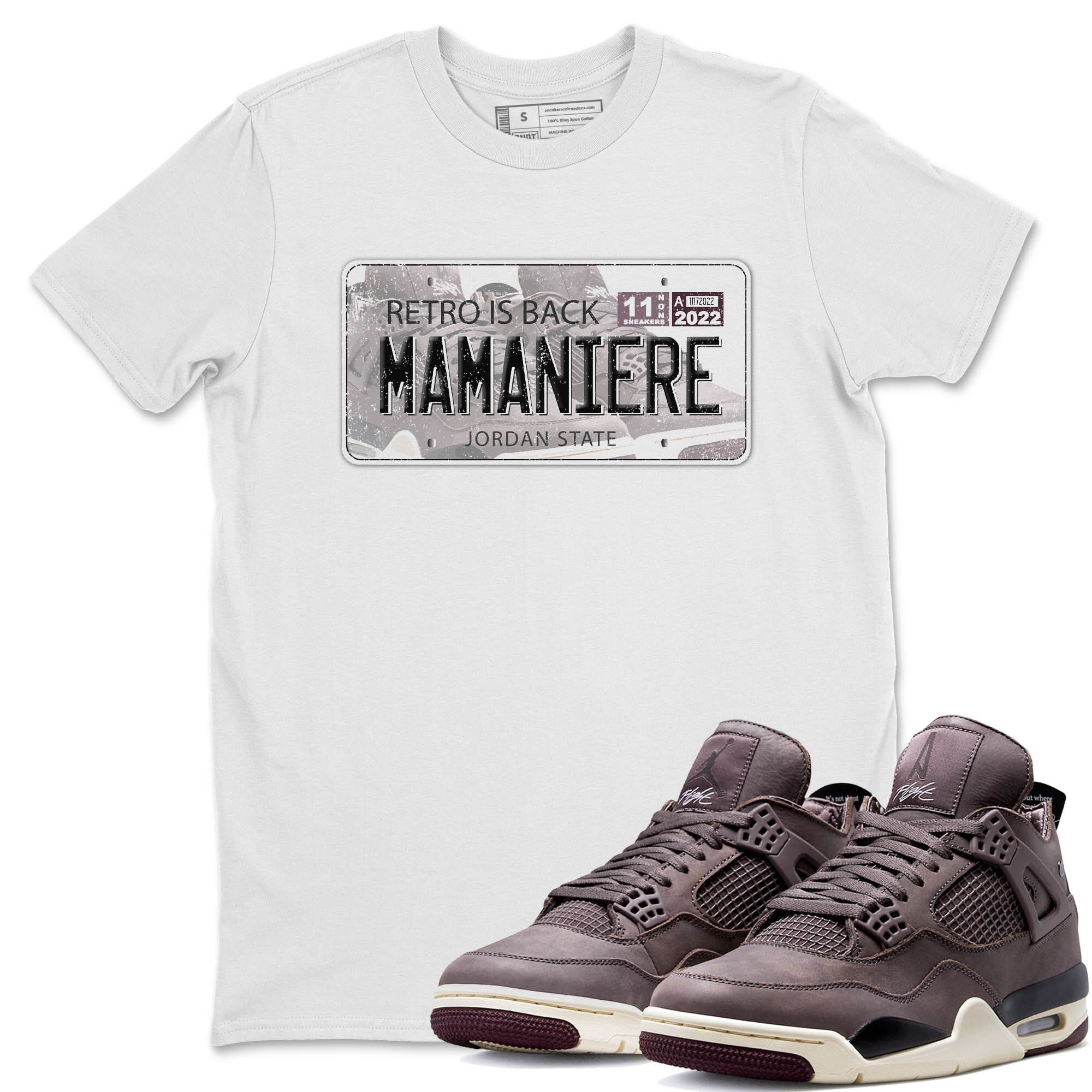 Jordan Plate Unisex Tops - Air Jordan 4 A Ma Maniere