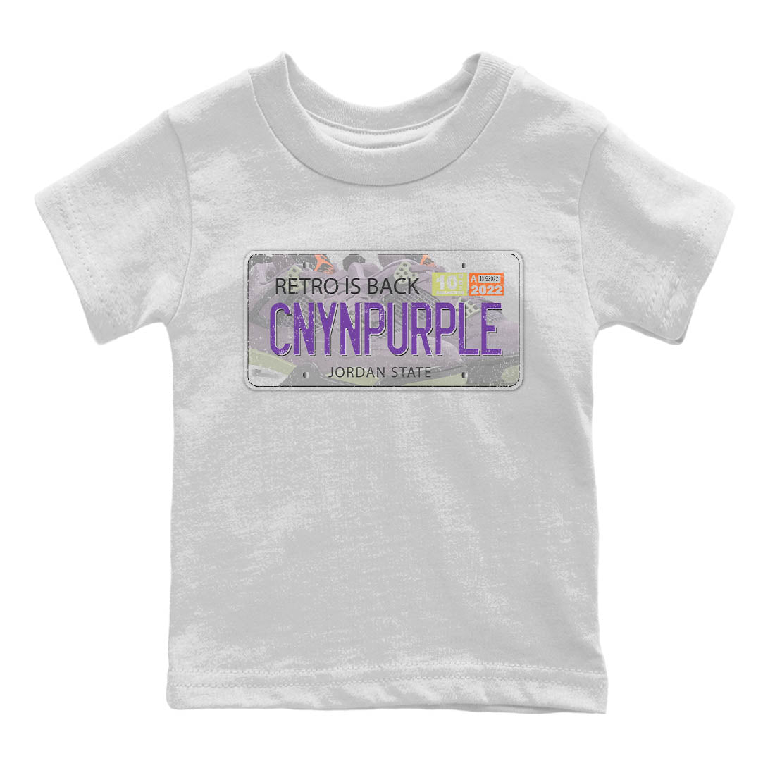Jordan Plate Kids Tops - Air Jordan 4 Canyon Purple