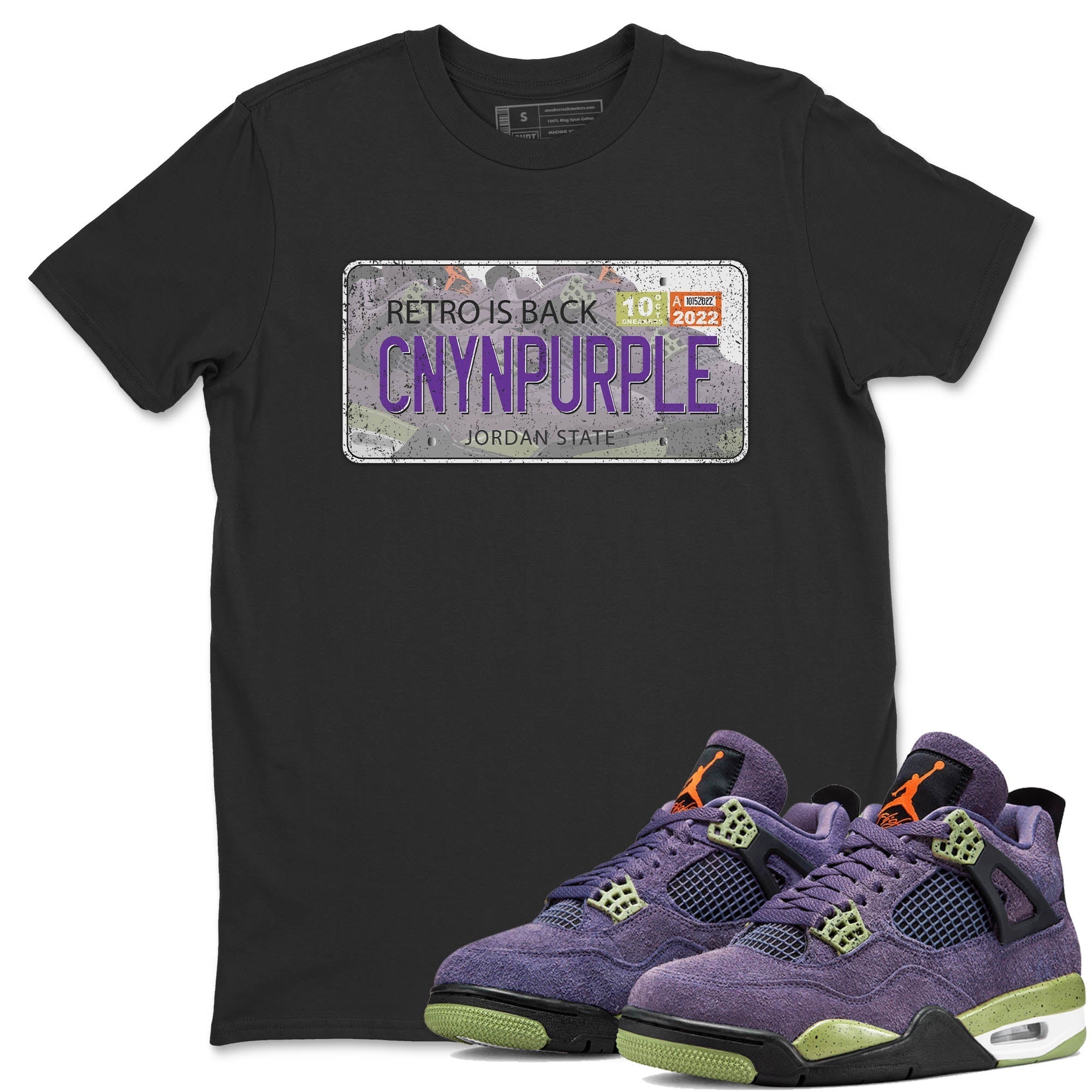 Jordan Plate Unisex Tops - Air Jordan 4 Canyon Purple