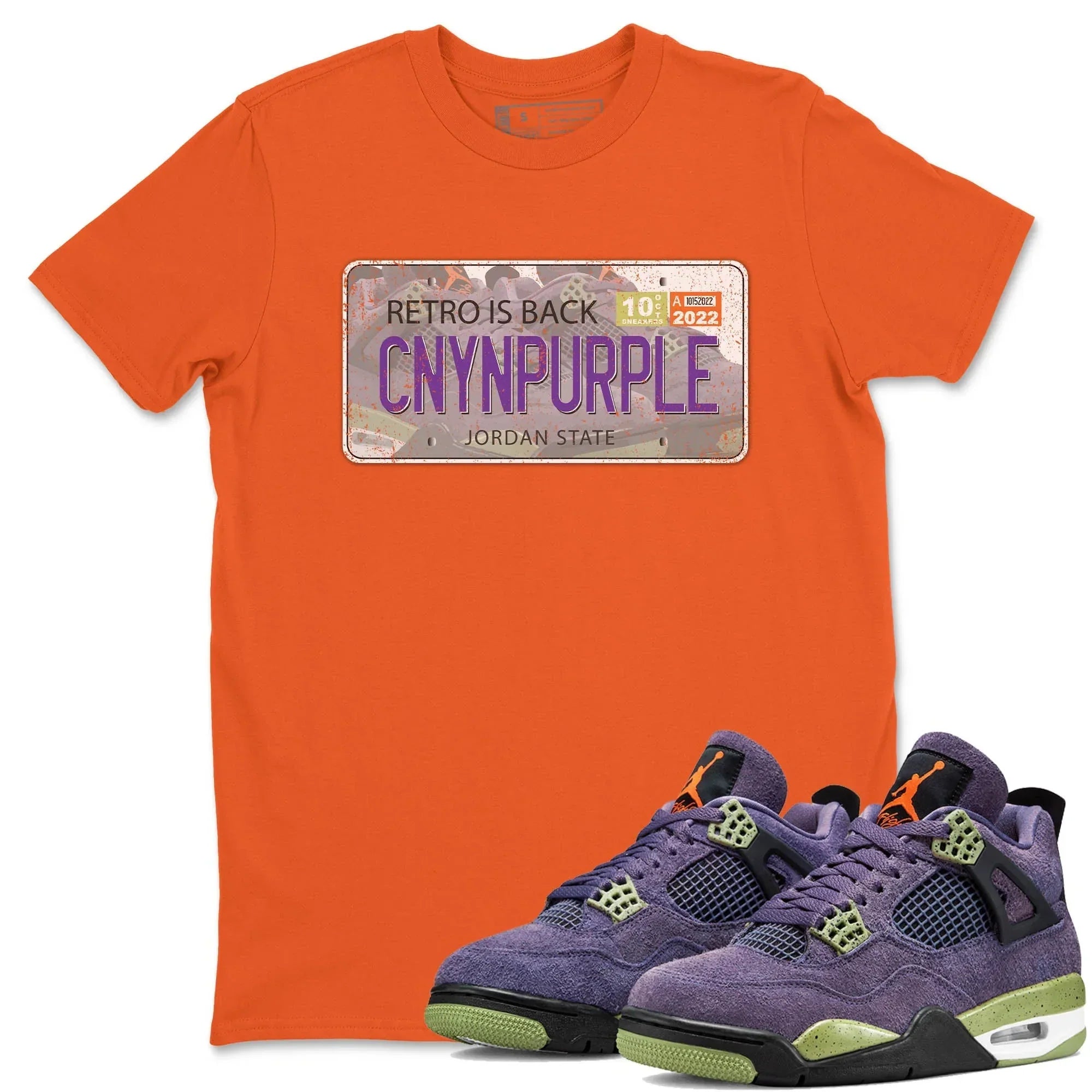 Jordan Plate Unisex Tops - Air Jordan 4 Canyon Purple
