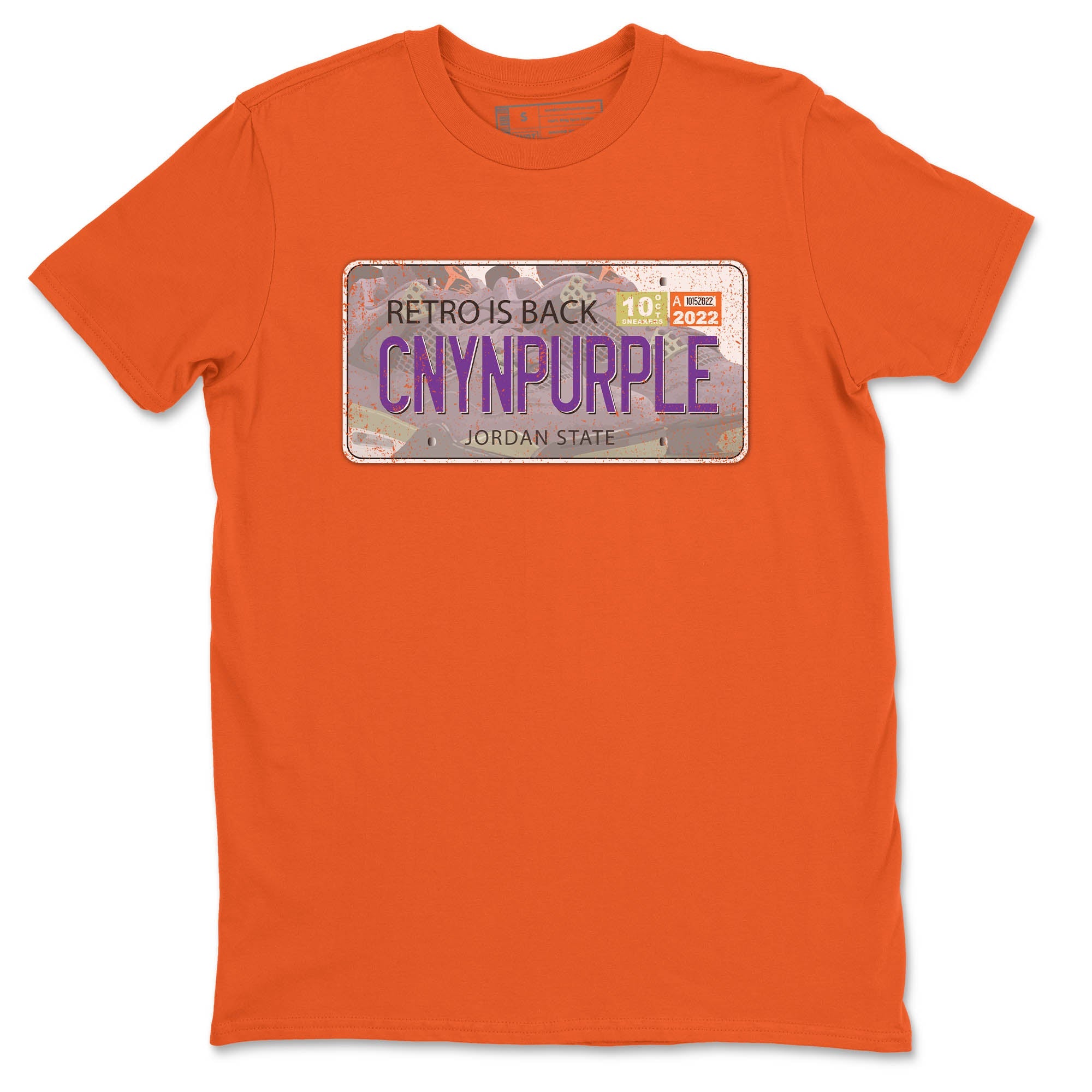 Jordan Plate Unisex Tops - Air Jordan 4 Canyon Purple