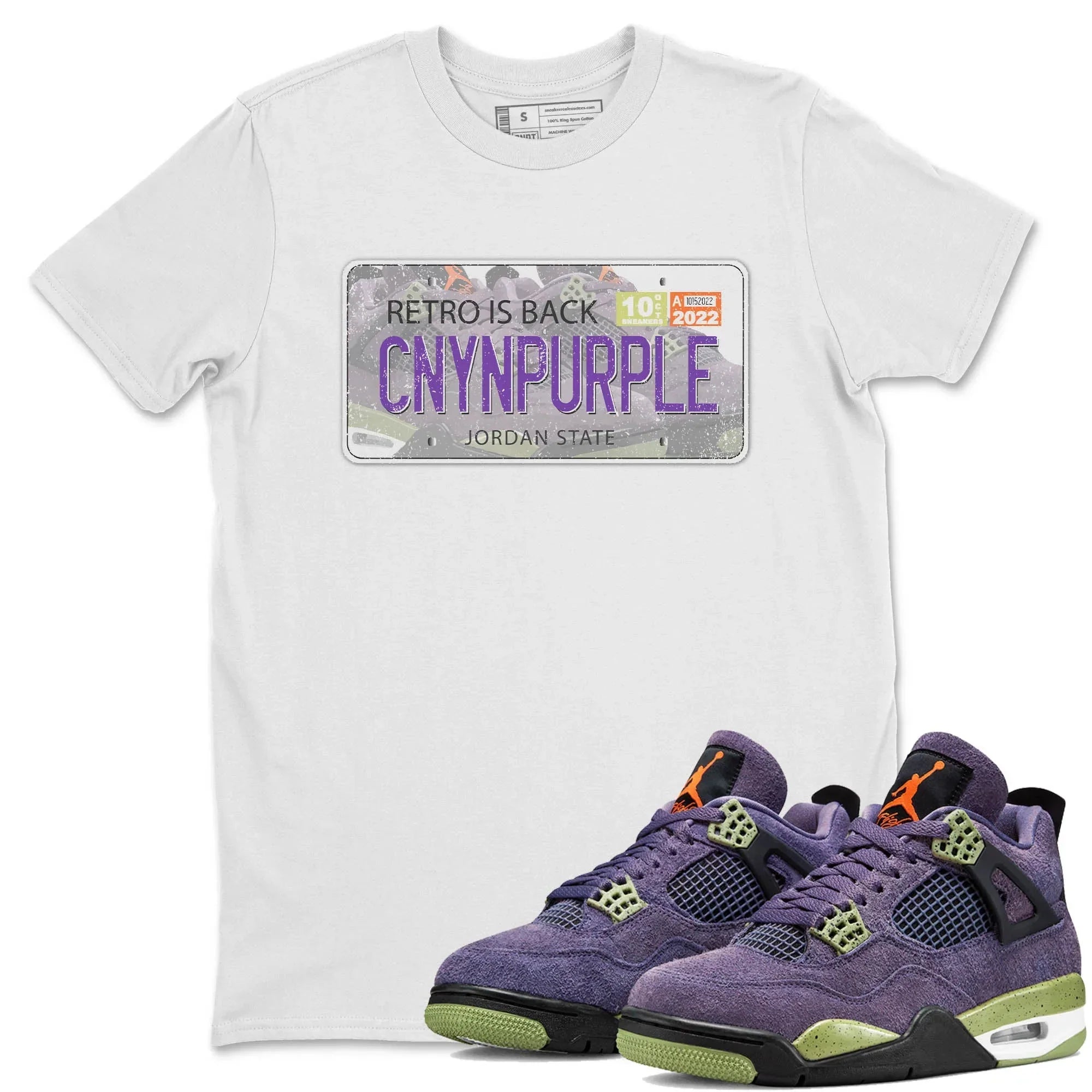 Jordan Plate Unisex Tops - Air Jordan 4 Canyon Purple