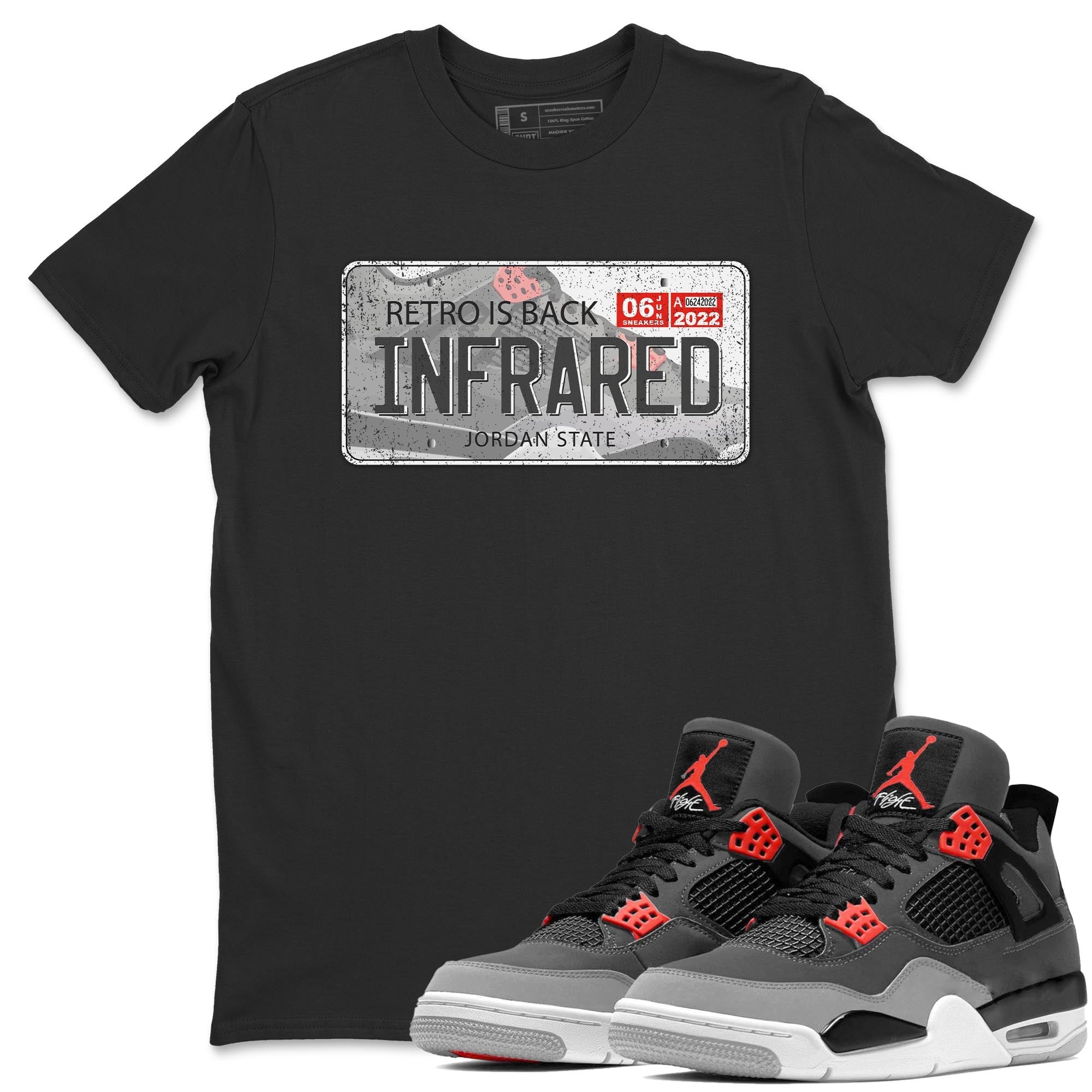 Jordan Plate Unisex Tops - Air Jordan 4 Infrared