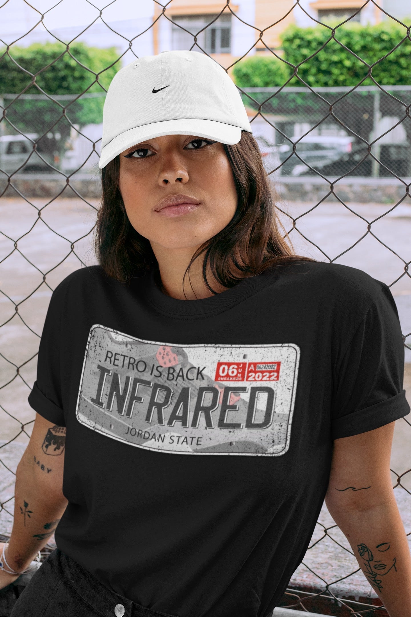 Jordan Plate Unisex Tops - Air Jordan 4 Infrared