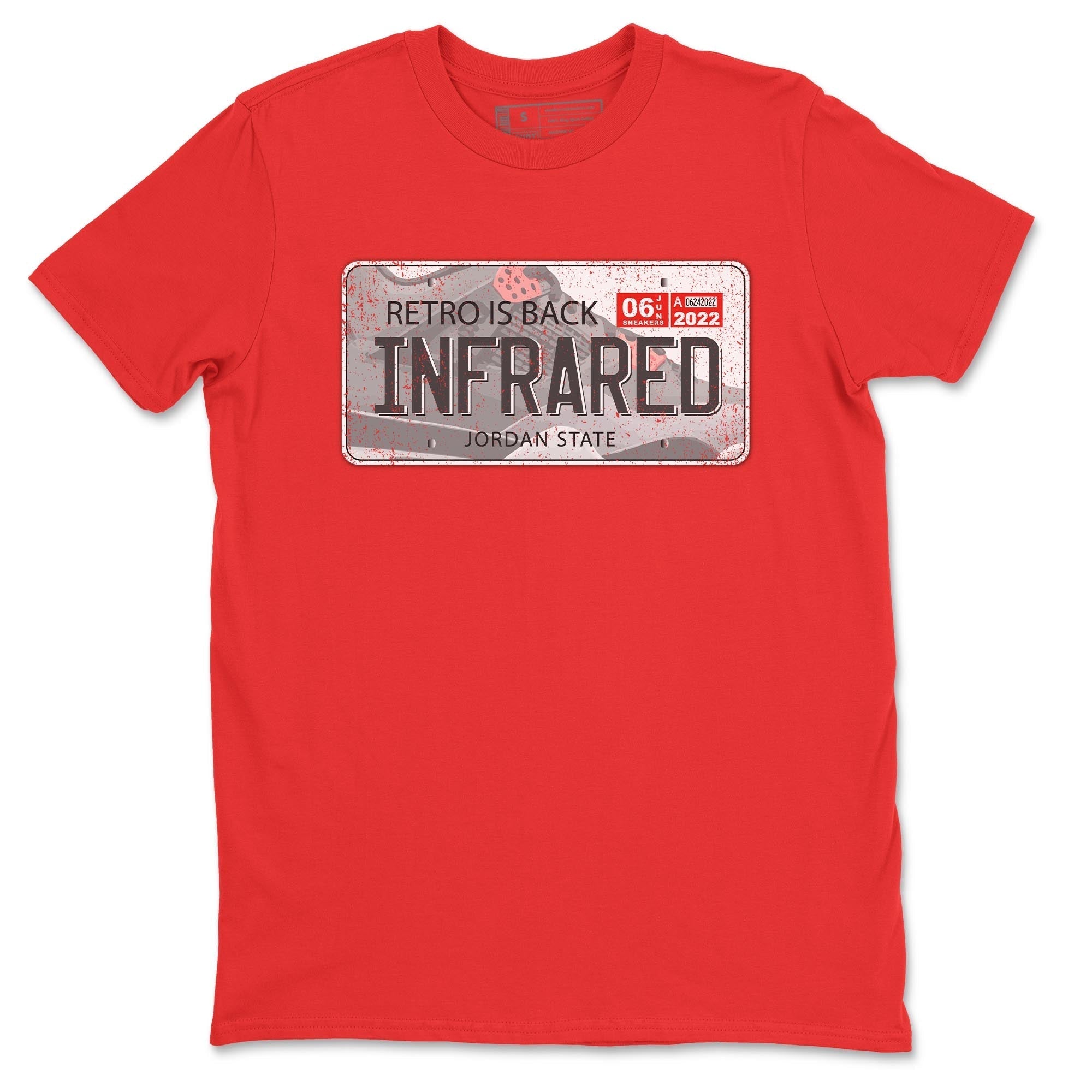 Jordan Plate Unisex Tops - Air Jordan 4 Infrared