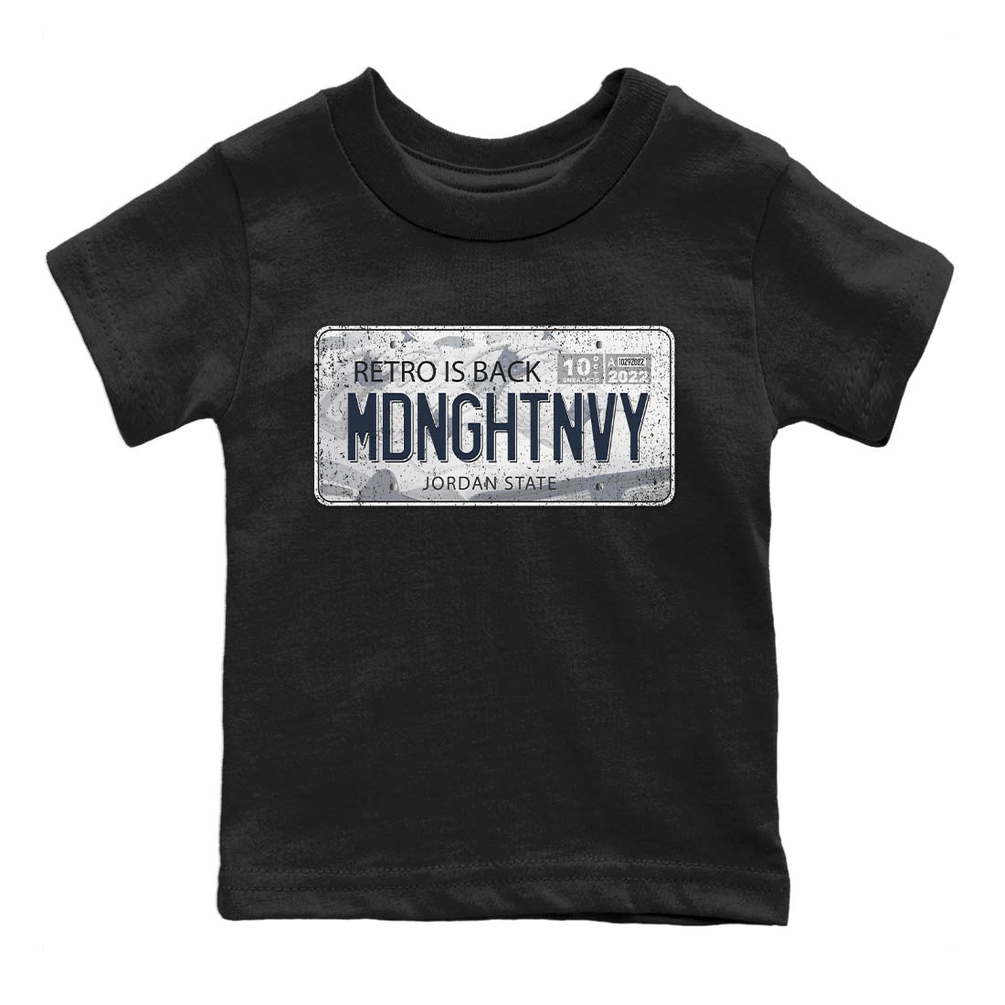 Jordan Plate Kids Tops - Air Jordan 4 Midnight Navy