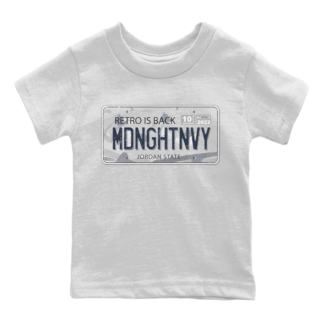 Jordan Plate Kids Tops - Air Jordan 4 Midnight Navy