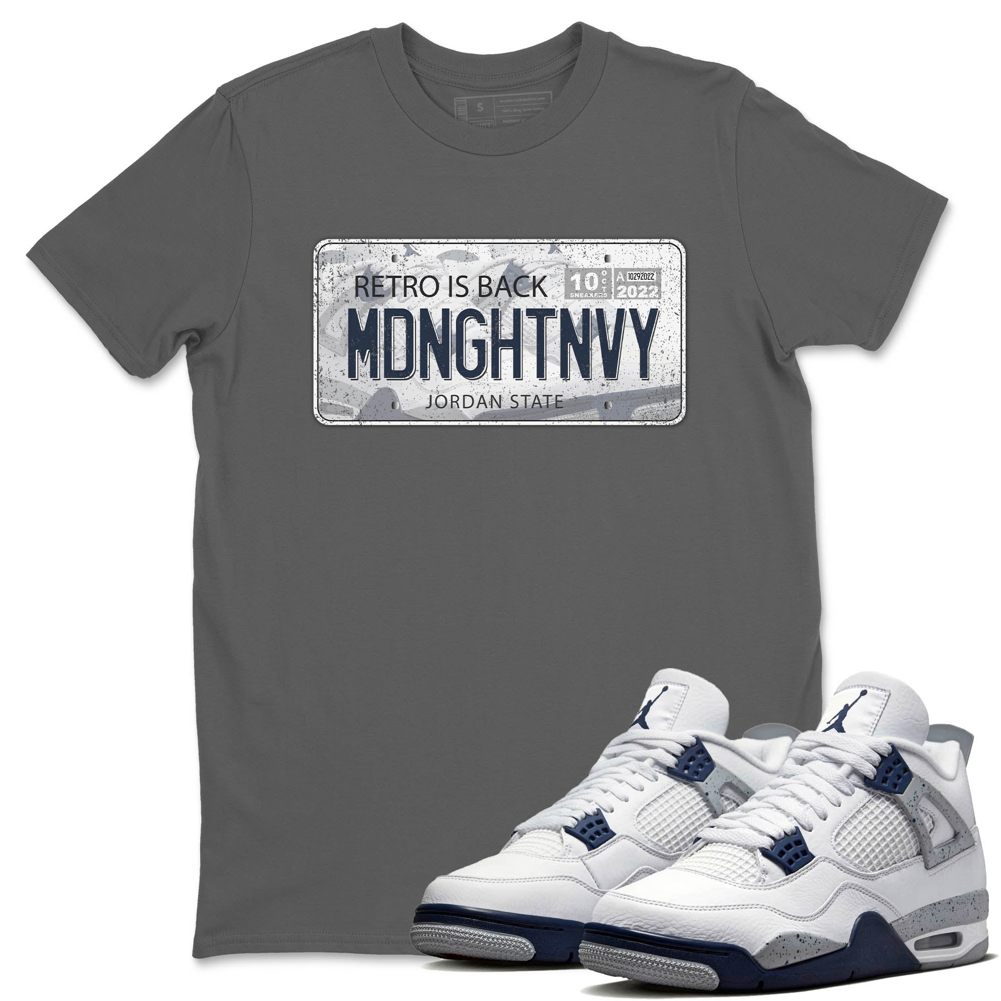 Jordan Plate Unisex Tops - Air Jordan 4 Midnight Navy