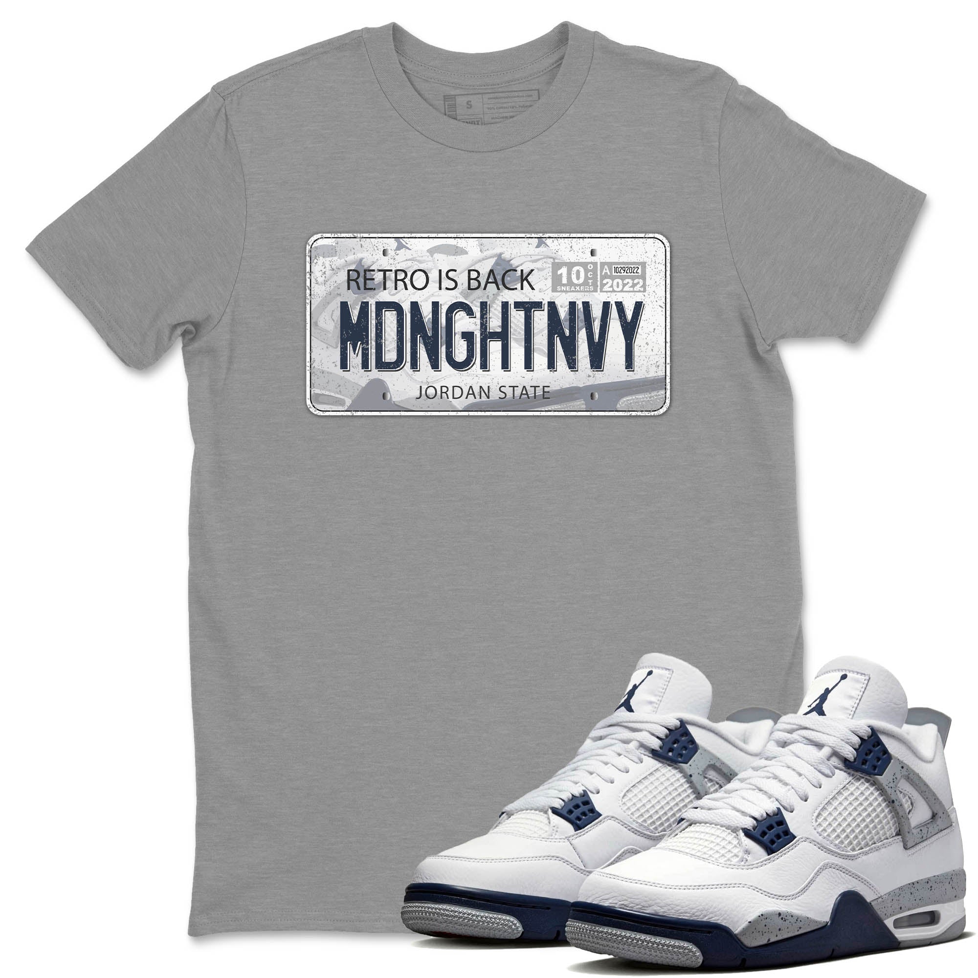 Jordan Plate Unisex Tops - Air Jordan 4 Midnight Navy