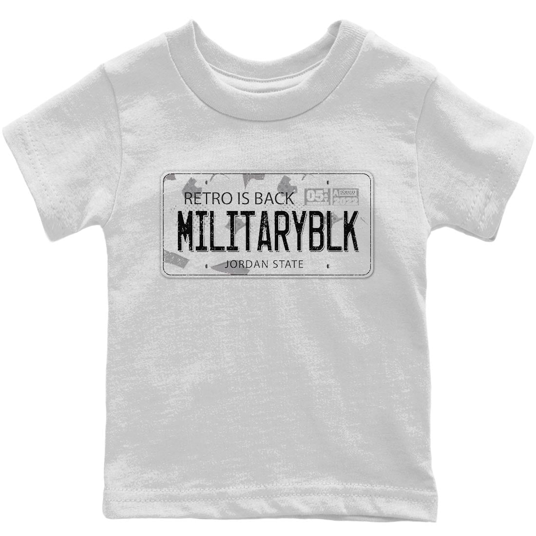Jordan Plate Kids Tops - Air Jordan 4 Military Black