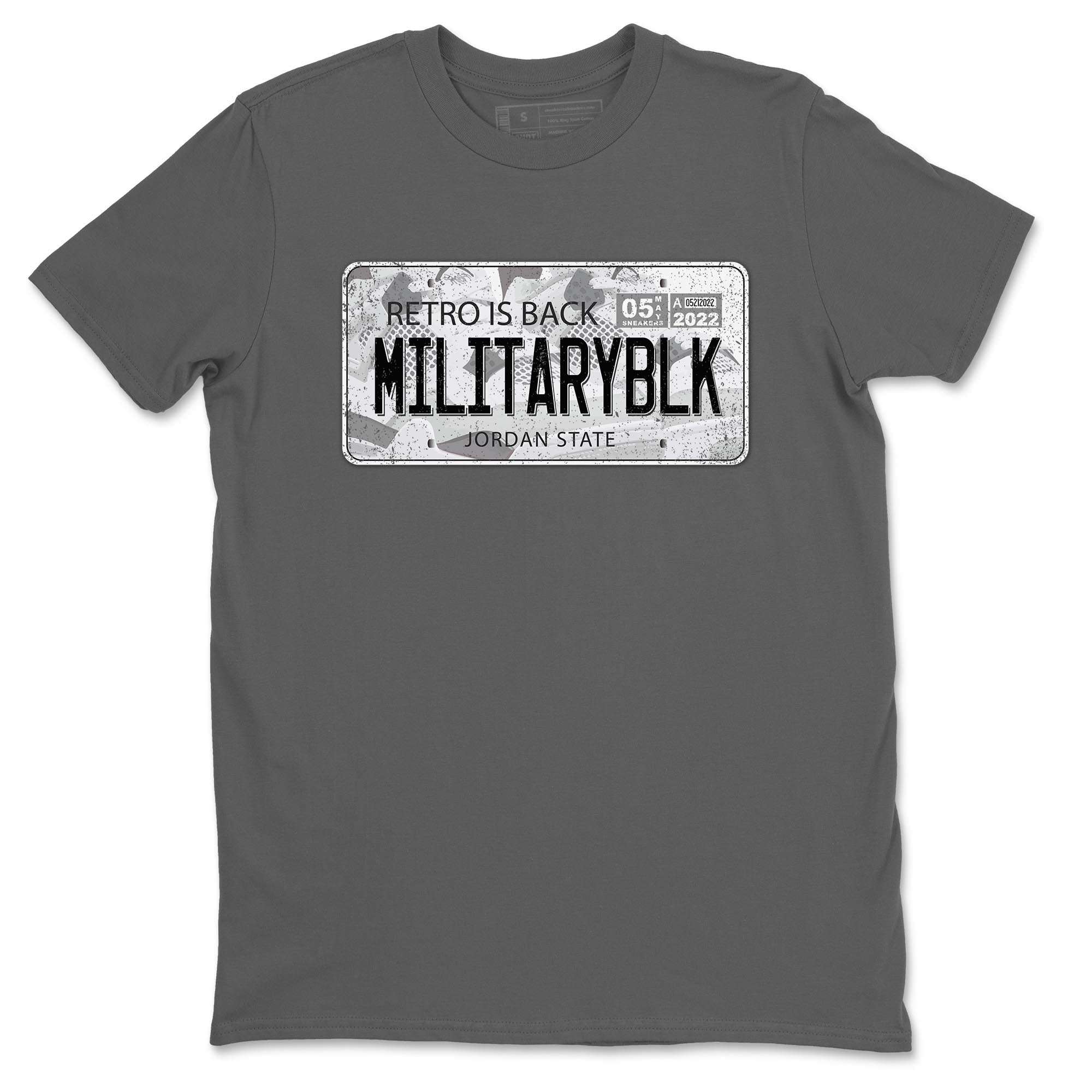 Jordan Plate Unisex Tops - Air Jordan 4 Military Black