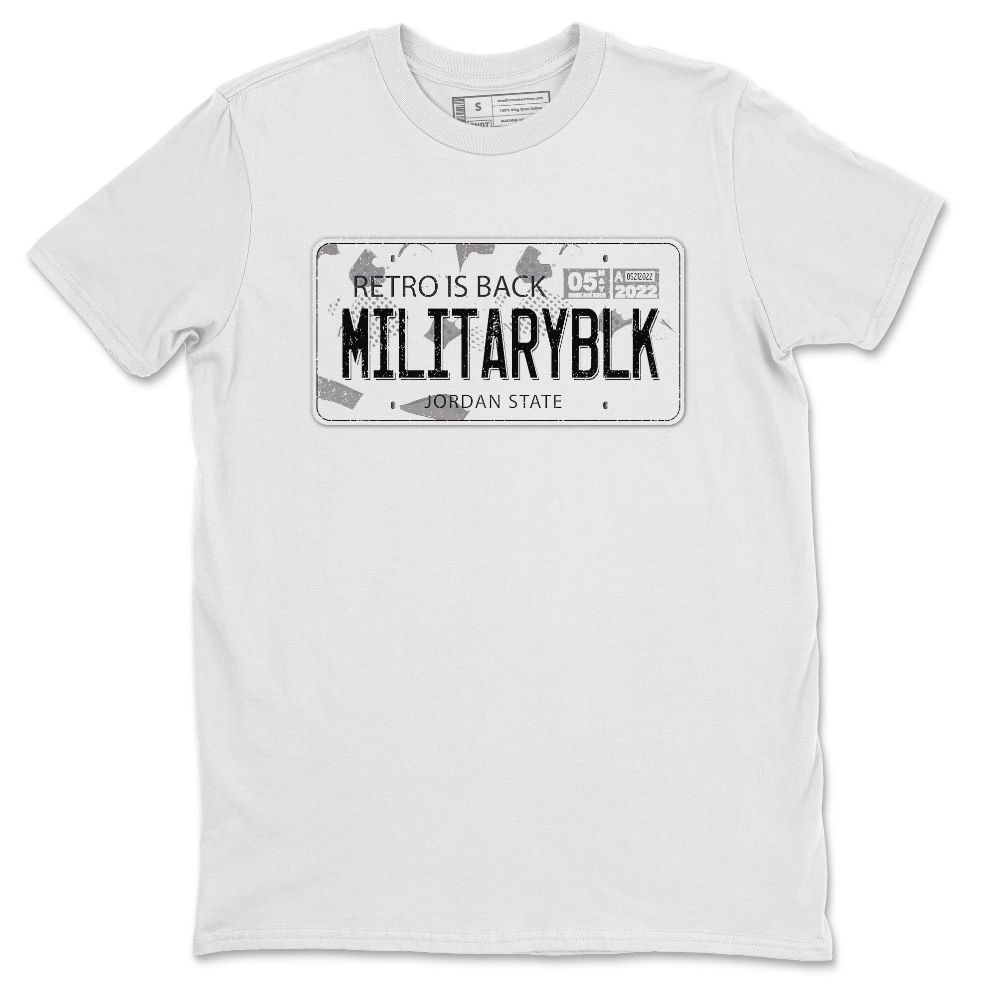 Jordan Plate Unisex Tops - Air Jordan 4 Military Black