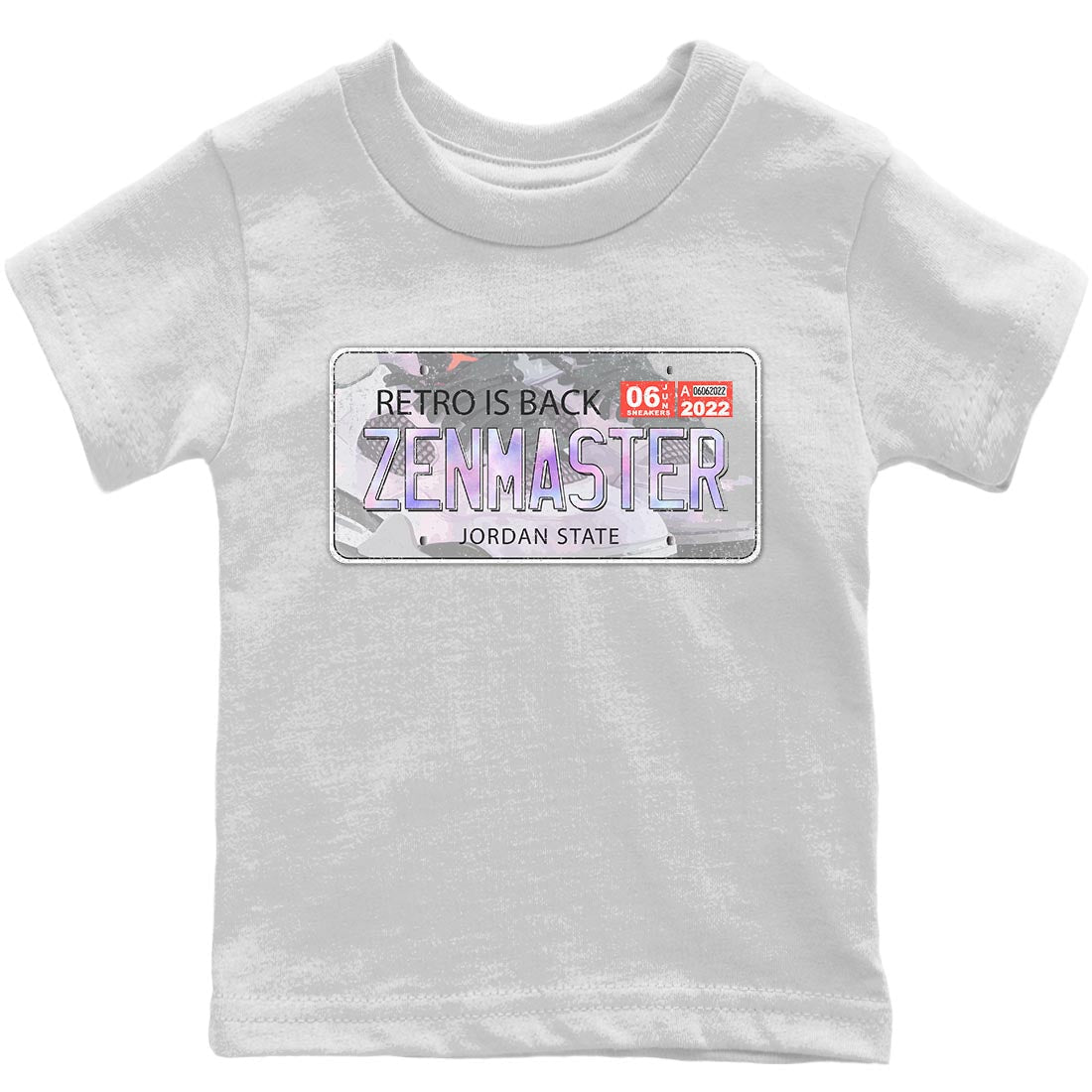 Jordan Plate Kids Tops - Air Jordan 4 Zen Master