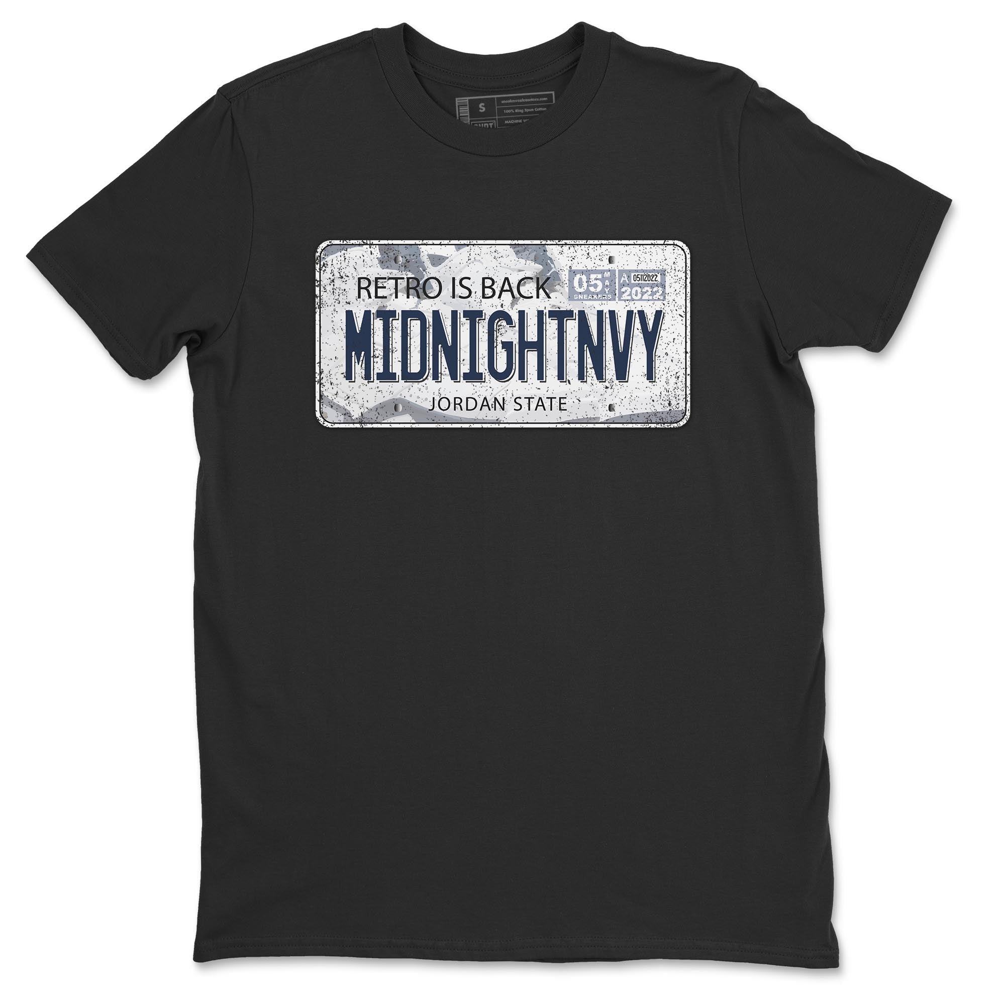 Jordan Plate Unisex Tops - Air Jordan 6 Midnight Navy