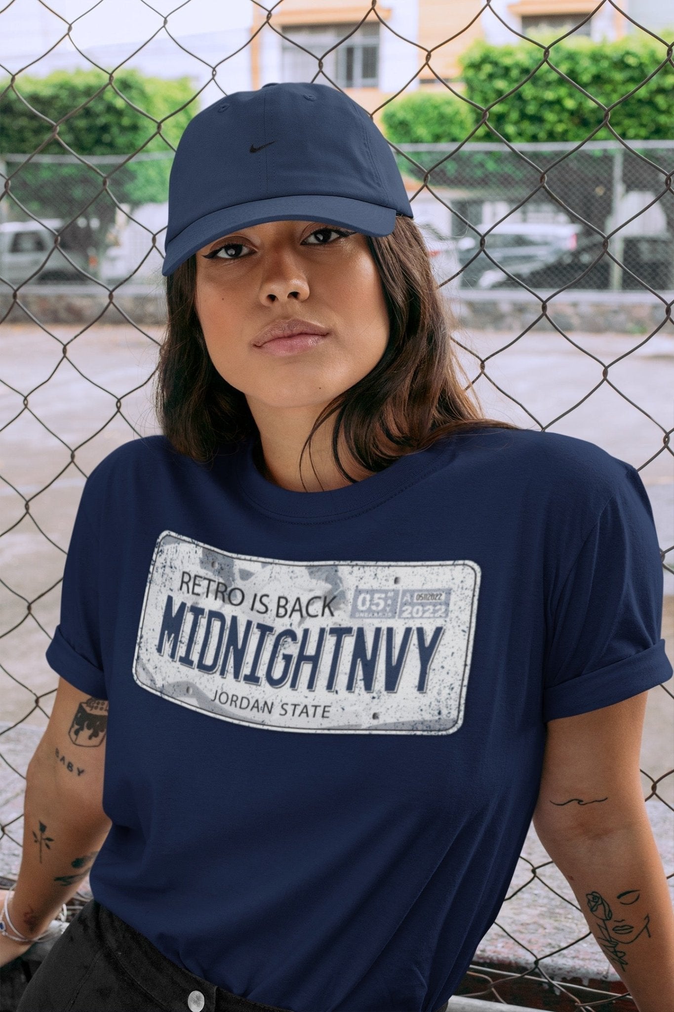 Jordan Plate Unisex Tops - Air Jordan 6 Midnight Navy