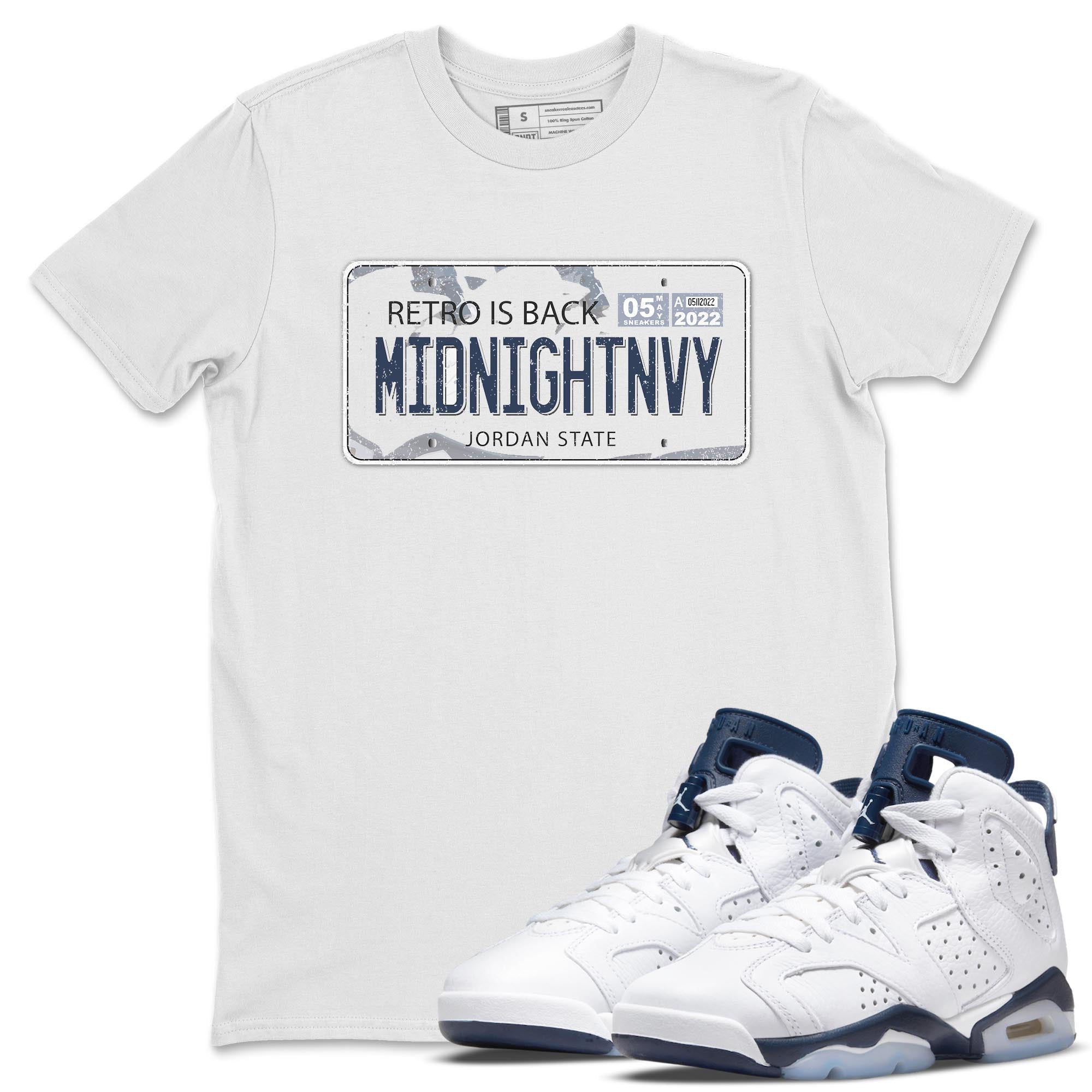 Jordan Plate Unisex Tops - Air Jordan 6 Midnight Navy
