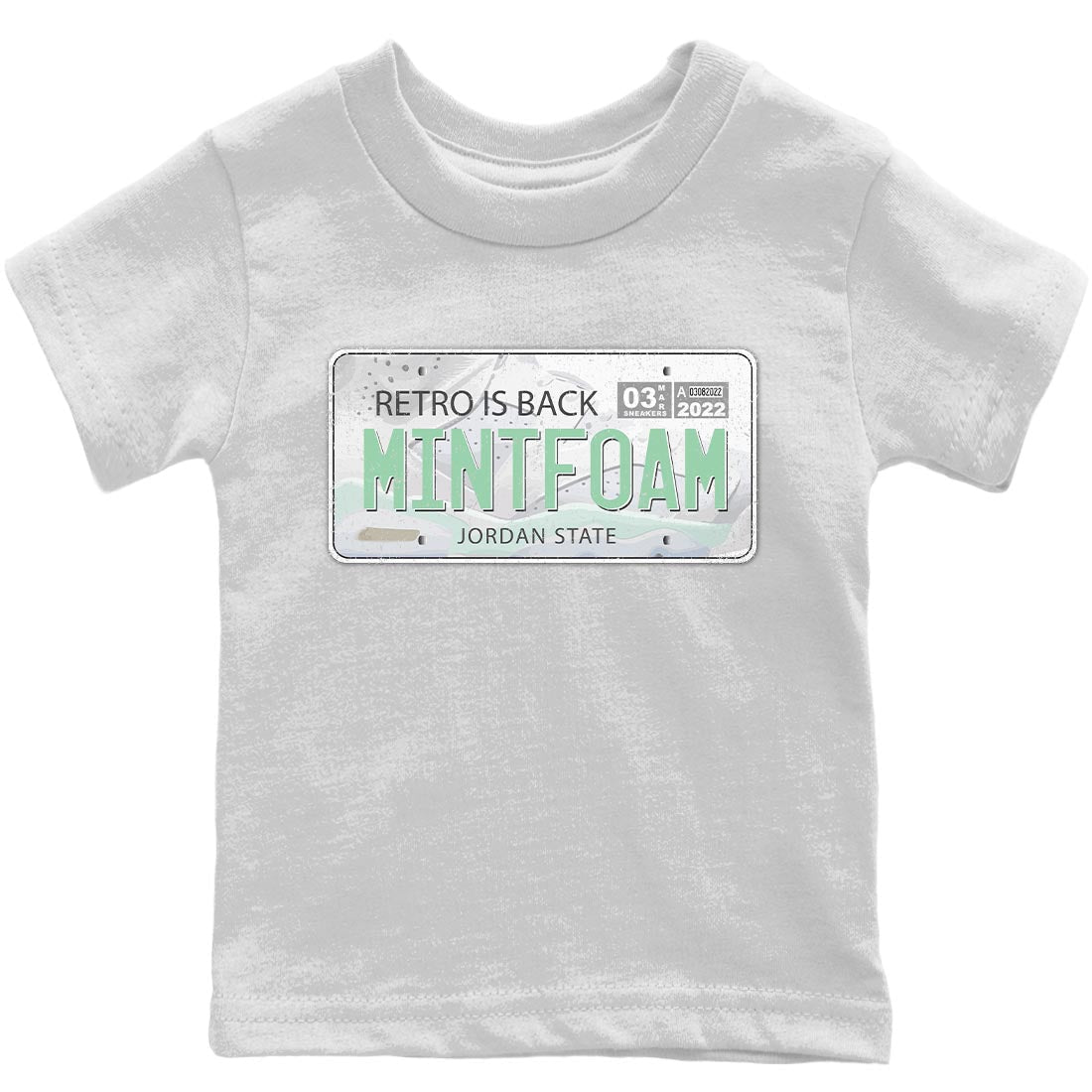 Jordan Plate Kids Tops - Air Jordan 6 Mint Foam