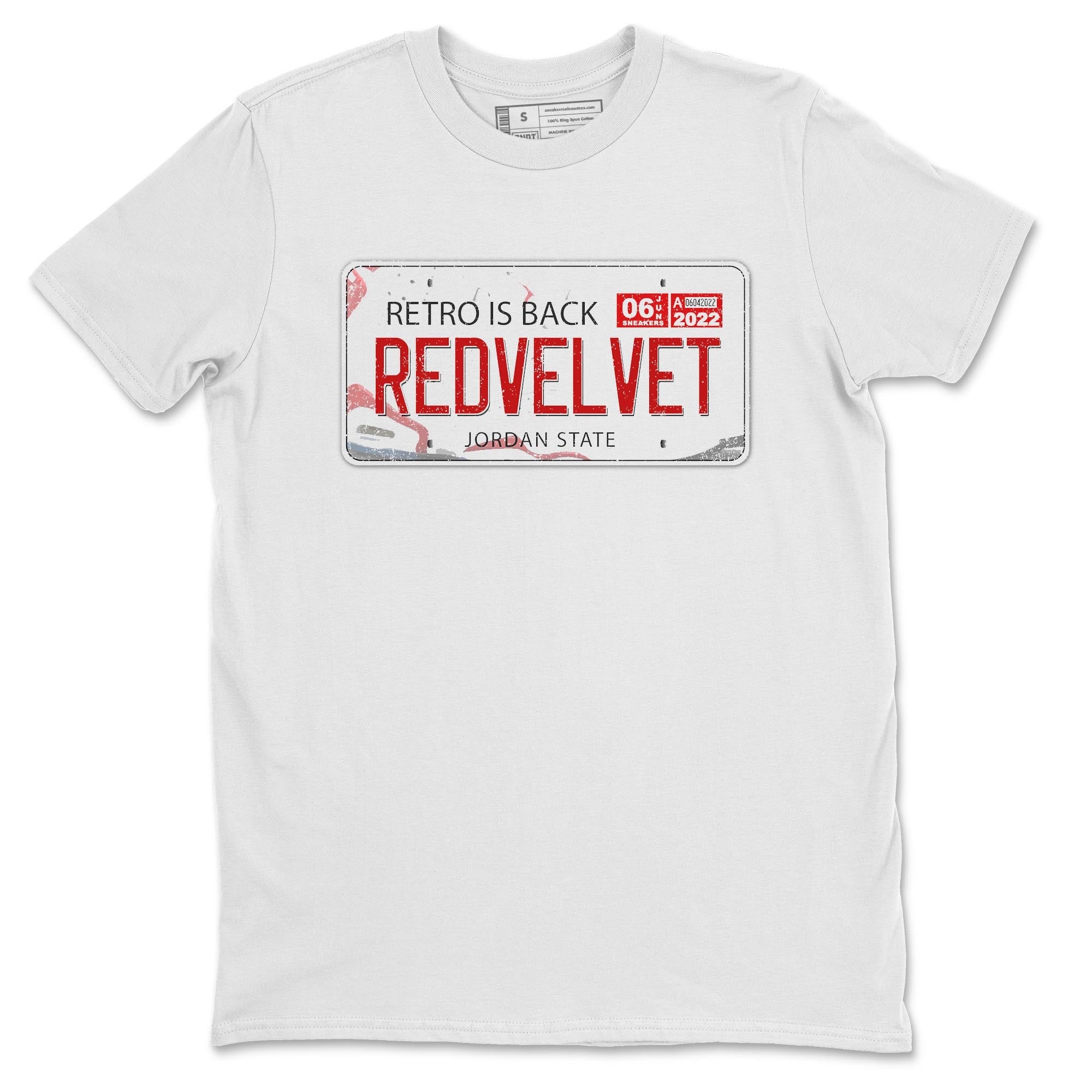 Jordan Plate Unisex Tops - Air Jordan 6 Red Velvet Cookies